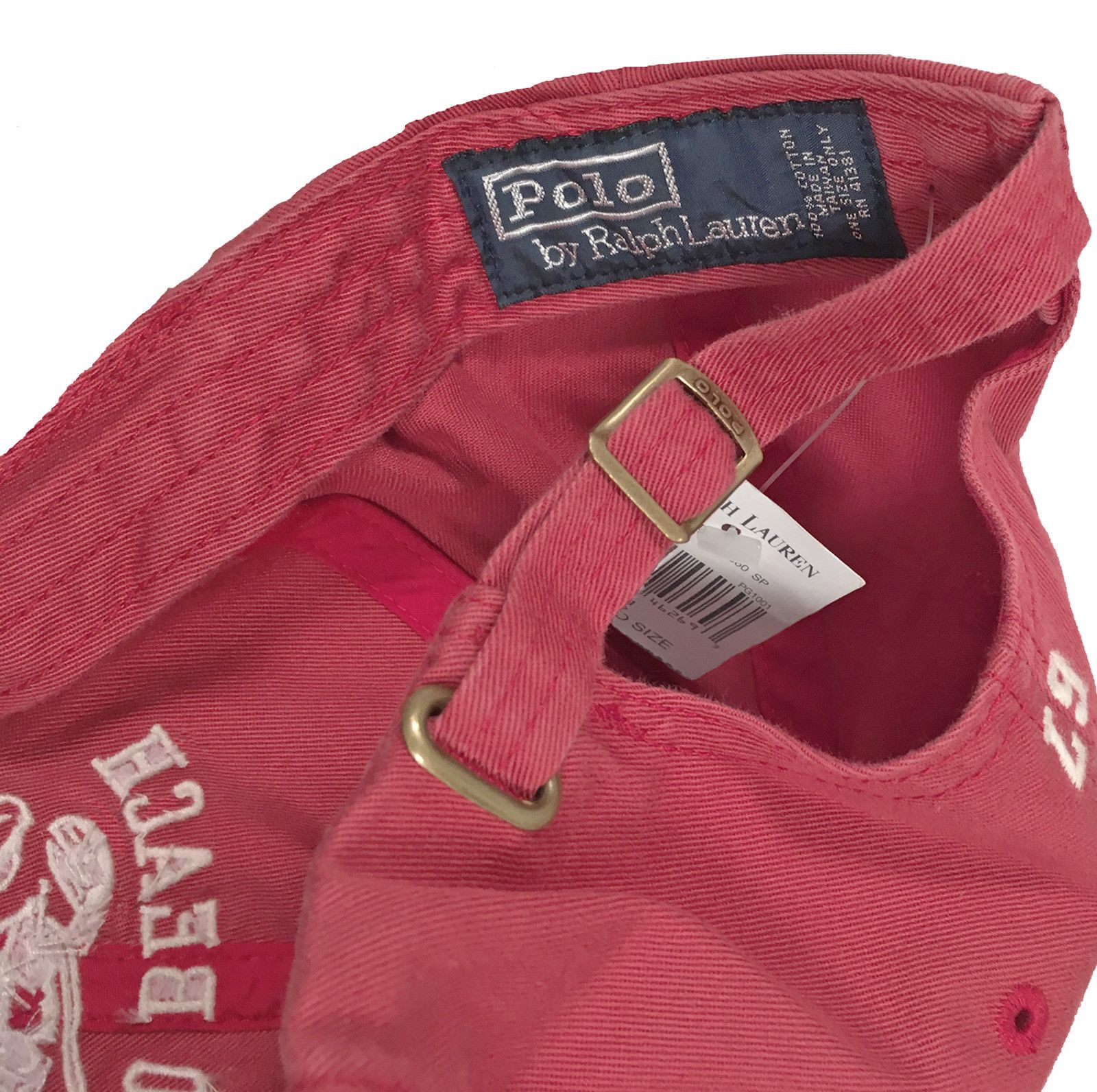 Polo Ralph Lauren NEW Vintage 2000 Polo Ralph Lauren Baseball Hat! Lobster Red Size ONE SIZE - 5 Thumbnail