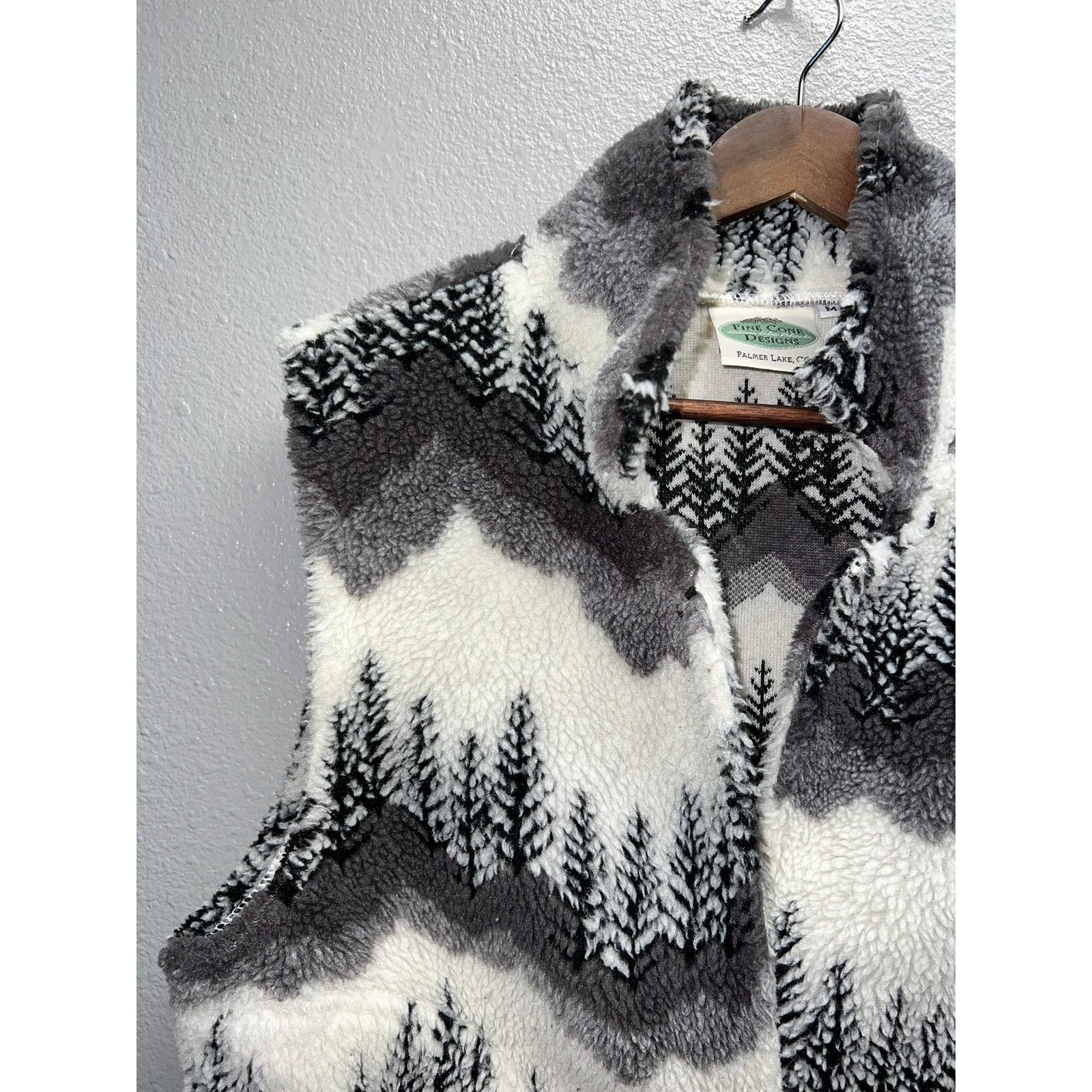 Vintage Womens Pine Cone Designs Sweater Sleeveless Palmer Lake M Size M / US 6-8 / IT 42-44 - 2 Thumbnail