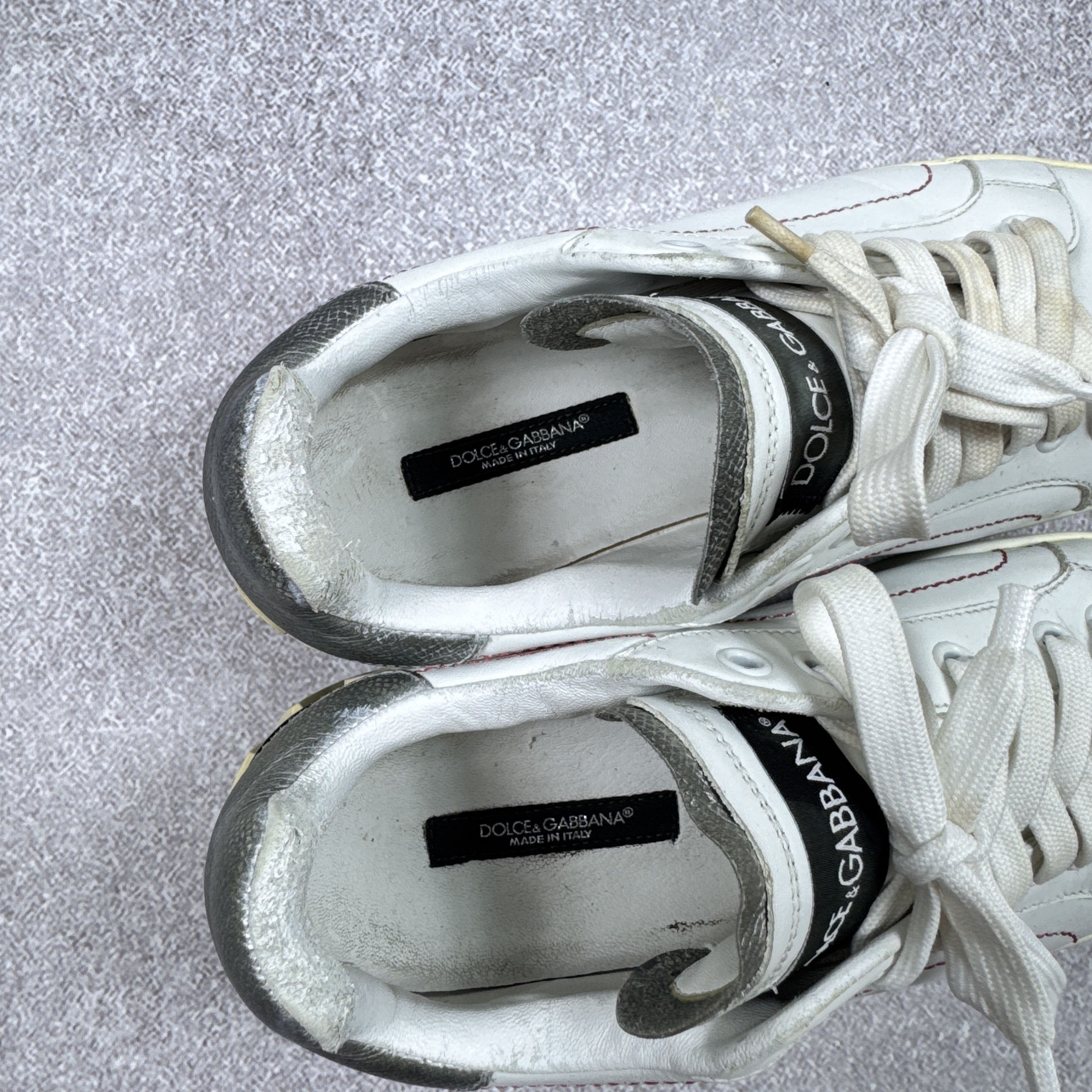 Dolce & Gabbana Women`s Dolce & Gabbana 1587 Leather Sneakers Size 38 / 24cm Size US 7 / IT 37 - 11 Thumbnail