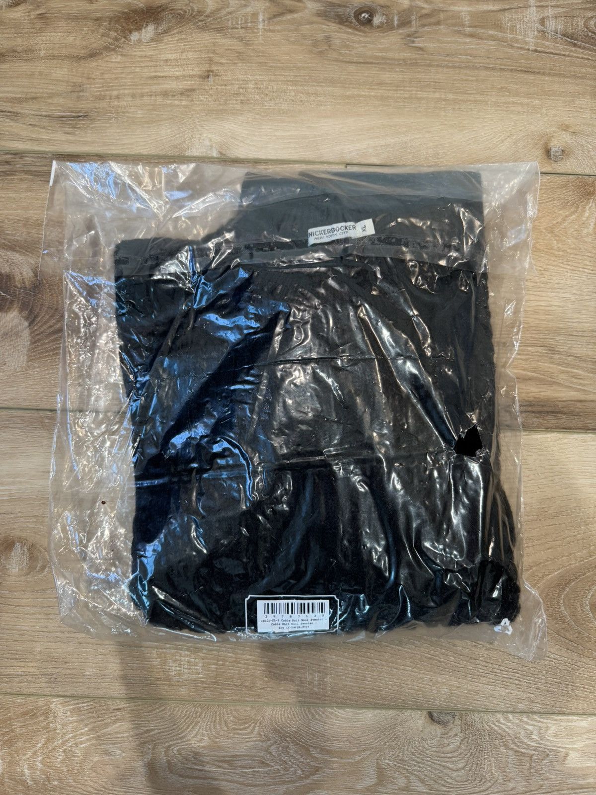 Knickerbocker Mfg Co Knickerbocker Black Cable Knit Wool Sweater Size US XL / EU 56 / 4 - 5 Thumbnail