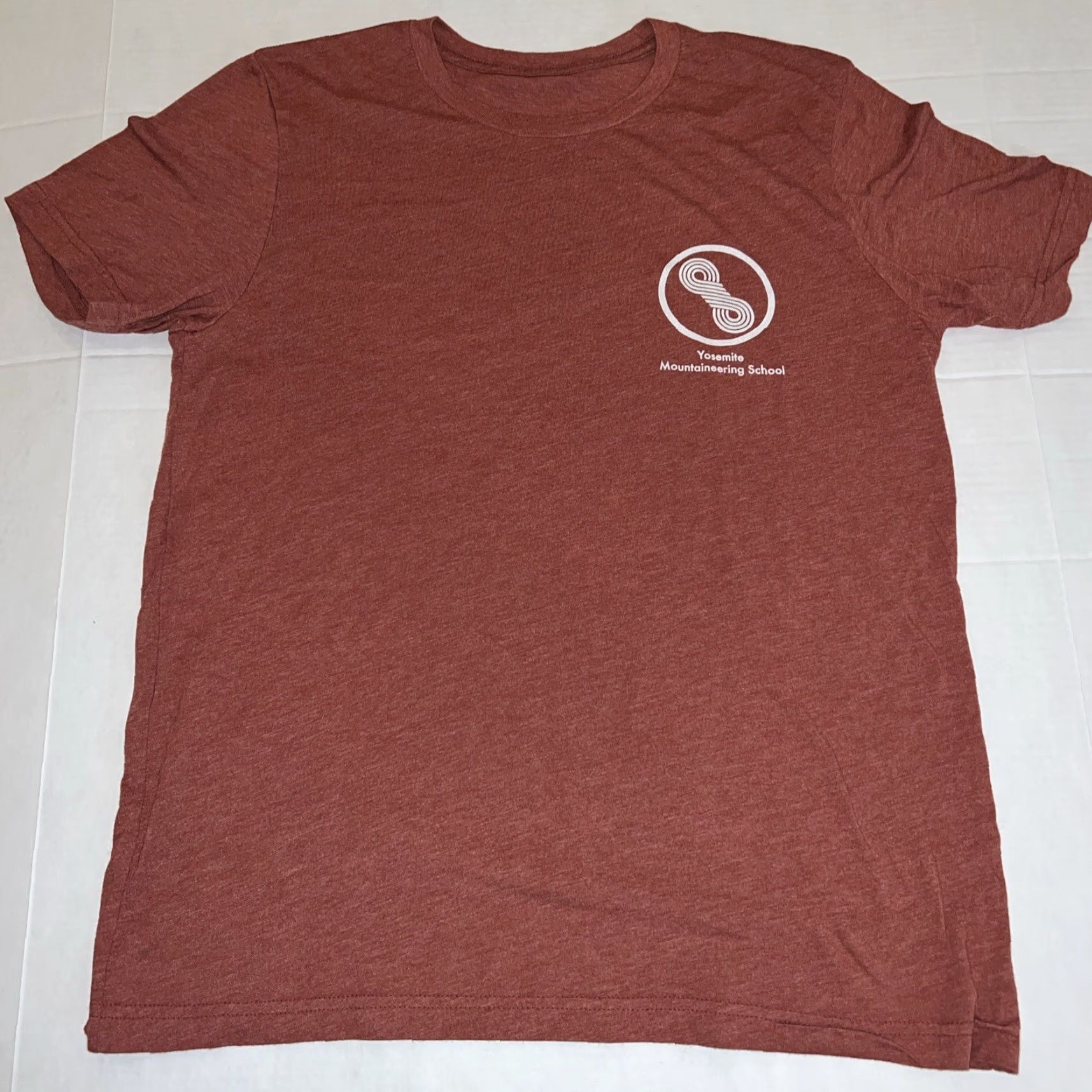 Logo 7 VINTAGE Rare Yosemite Mountaineering School Logo Shirt L Orange Unisex Adults Rock Climber Short Sleeve Crew Neck Rust 70s Graphic Print Shirt Size US L / EU 52-54 / 3 - 3 Thumbnail