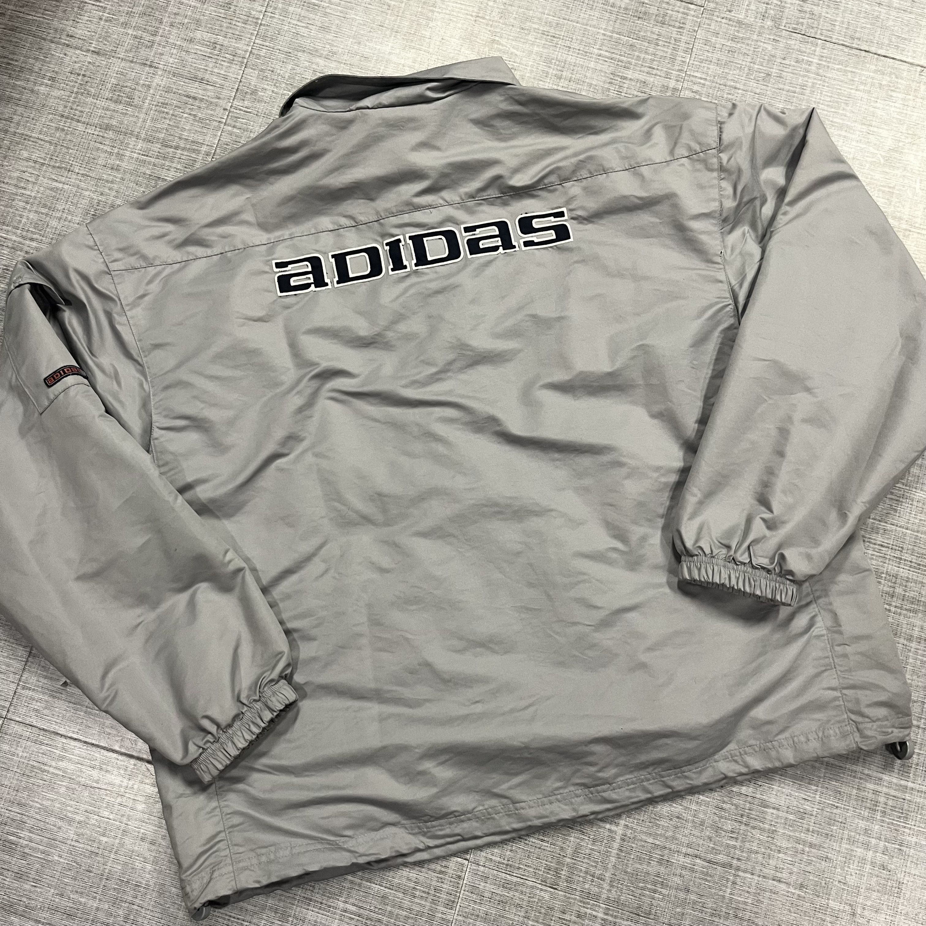 Adidas × Vintage Crazy VTG Y2k Adidas Button Up Lightweight Jacket Size US XL / EU 56 / 4 - 5 Thumbnail