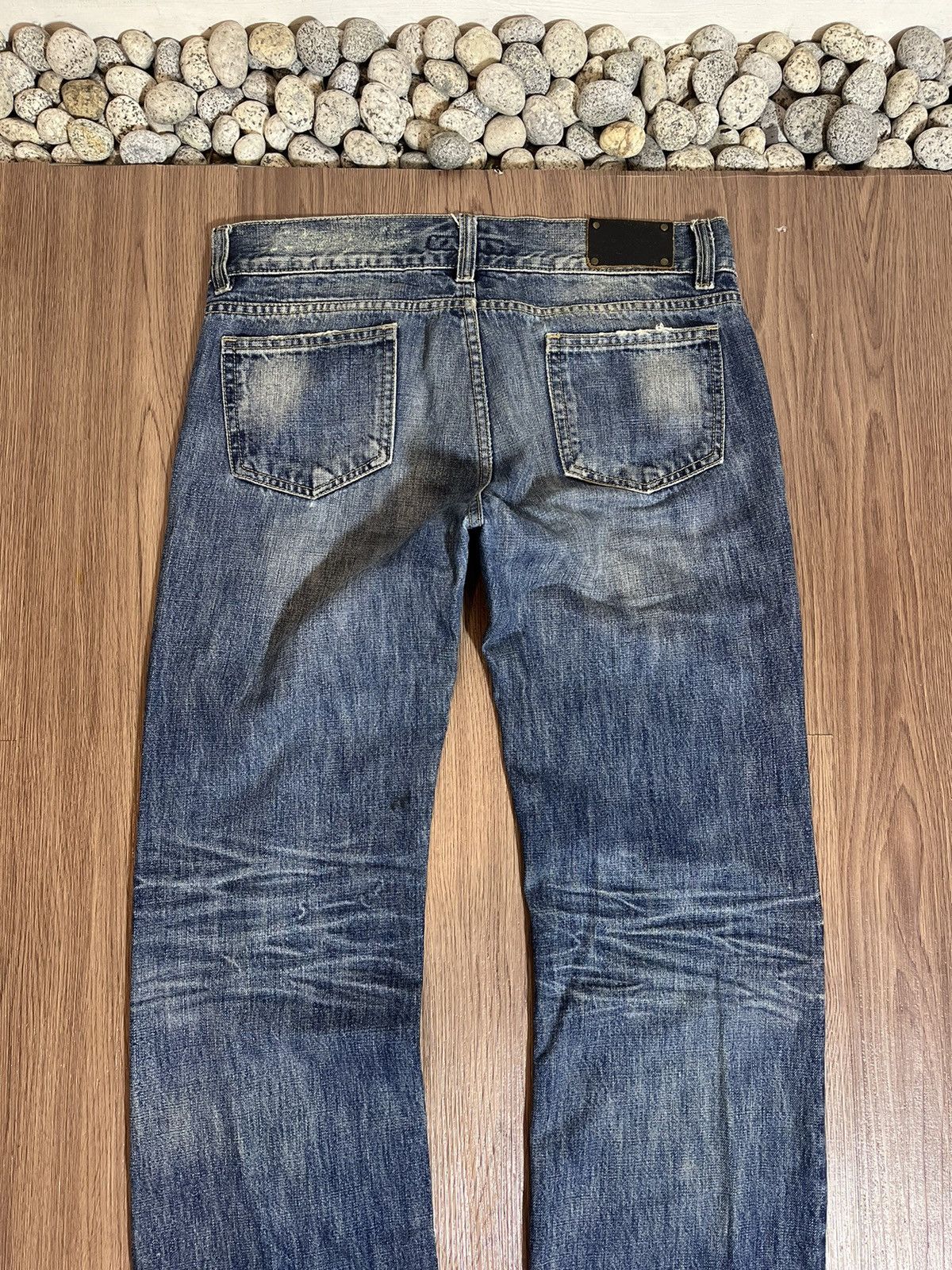 GOSTAR DE FUGA FUGA japan distressed clawmark lightning wash denim Size US 33 - 5 Thumbnail