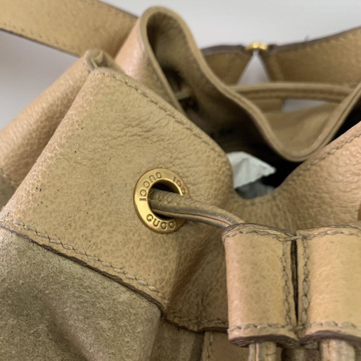 Gucci Gucci Vintage Suede Leather Backpack Bag Size ONE SIZE - 5 Thumbnail
