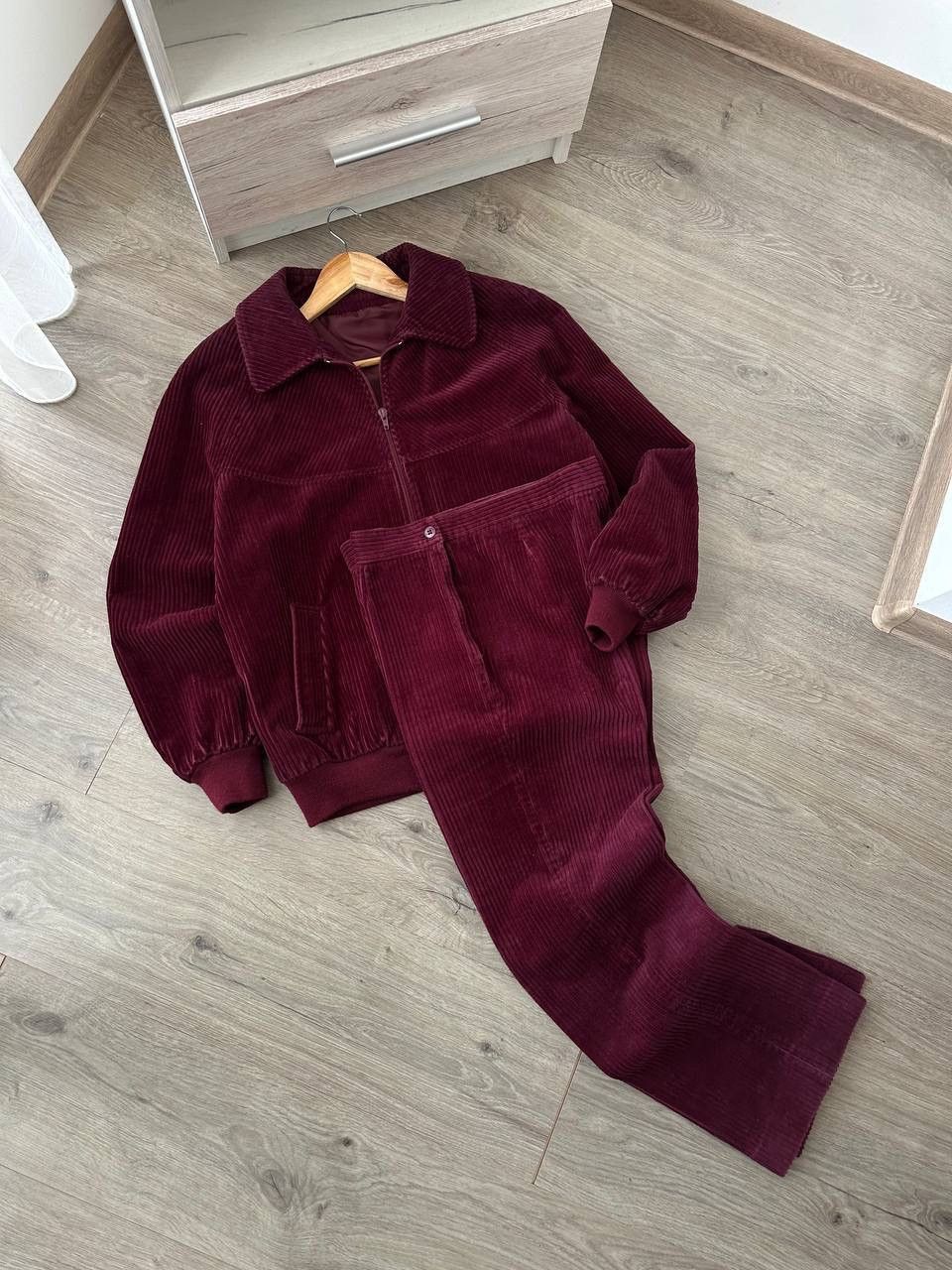 Japanese Brand × Vintage Vintage Switzerland TrackSuit Velvet Red Pants and Jacket Size M / US 6-8 / IT 42-44 - 7 Thumbnail