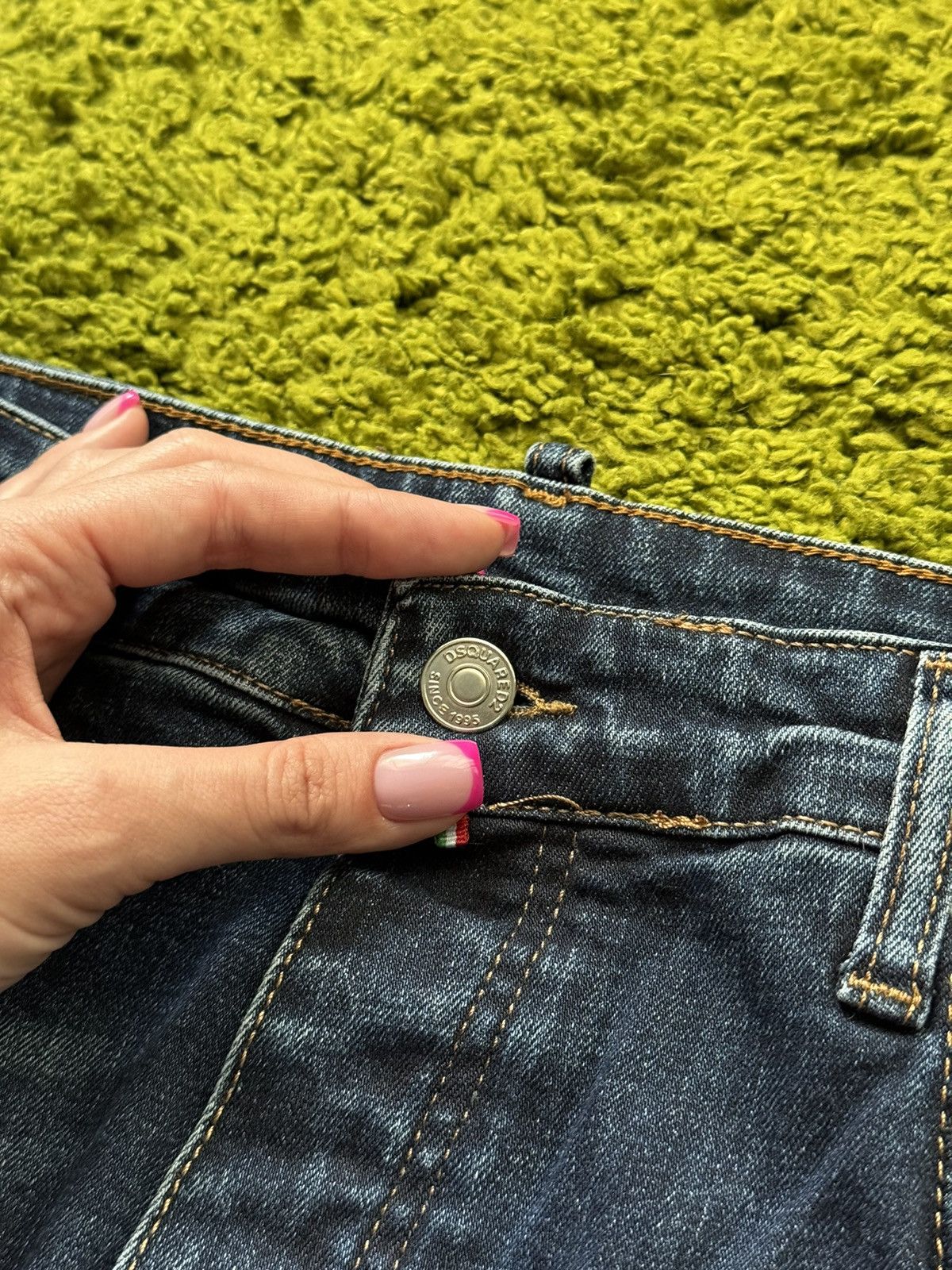 Designer × Dsquared2 Dsquared2 avant garde factory faded painted jeans denim Size US 34 / EU 50 - 5 Thumbnail