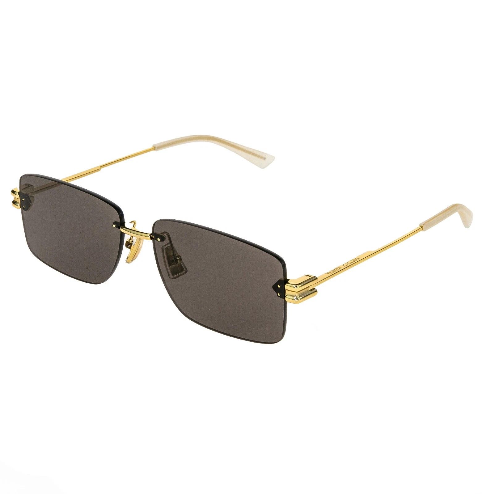 Bottega Veneta BOTTEGA VENETA 1126 BOLT BV1126S Gold Gray Unisex Metal 002 Size ONE SIZE - 5 Thumbnail