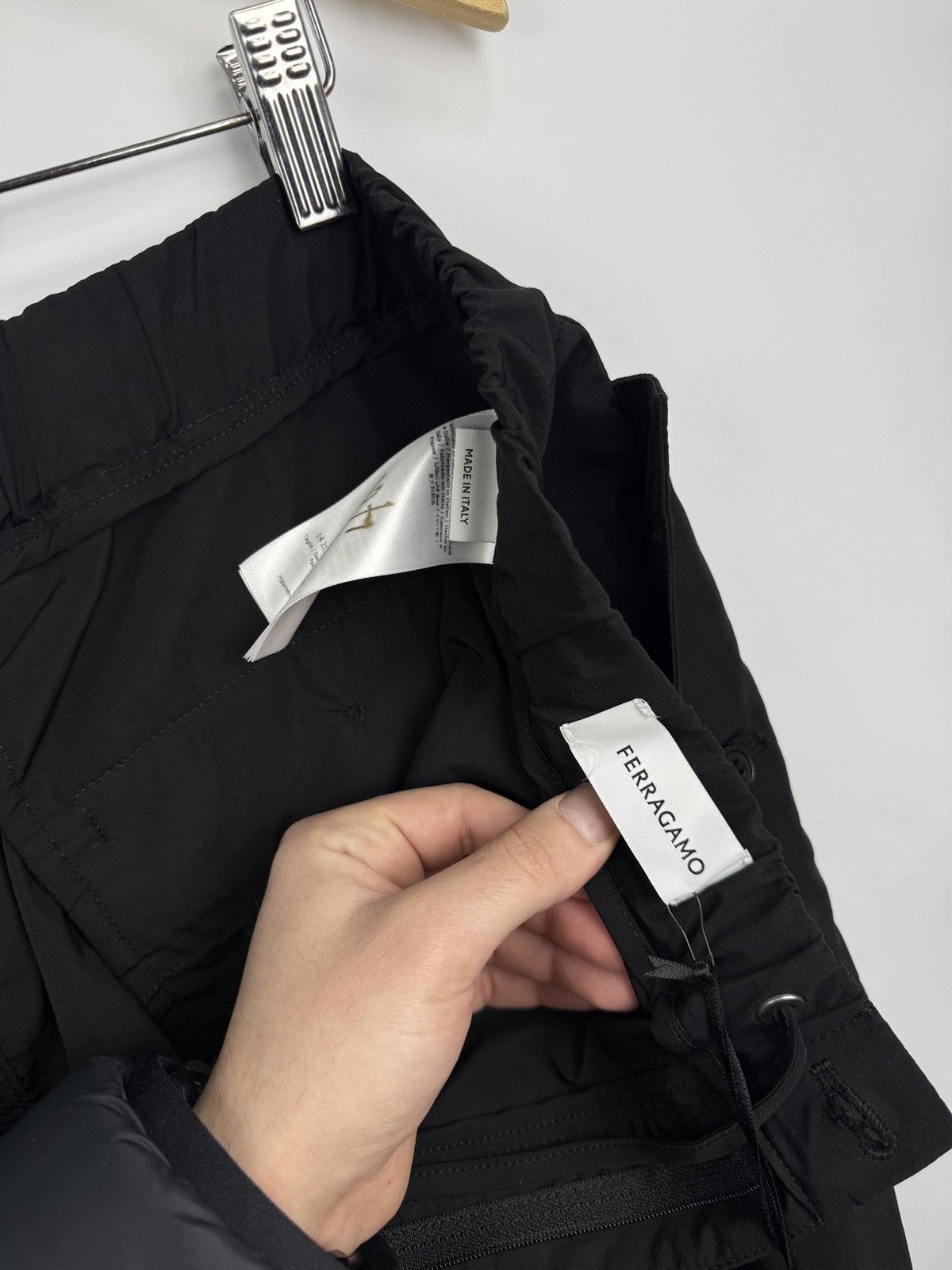 Salvatore Ferragamo ❗️NEW 🇮🇹 Salvatore Ferragamo Premium Nylon Pants Made in Italy Size US 38 / EU 54 - 19 Thumbnail