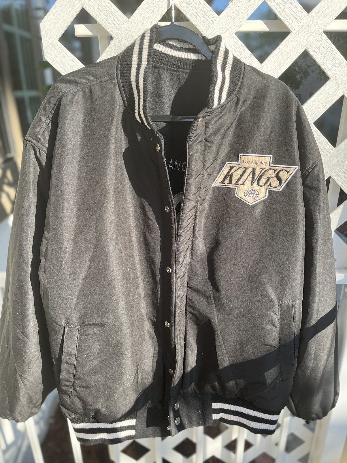 Los Angeles Kings JH reversible leather bomber jacket