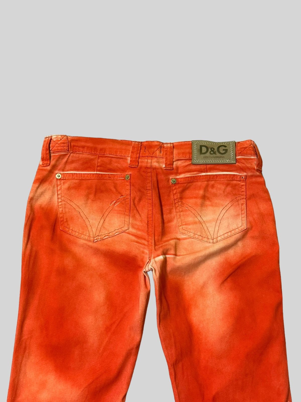 Dolce & Gabbana Flared Orange Claw Mark Dolce & Gabanna Pants. Size 29" - 9 Thumbnail