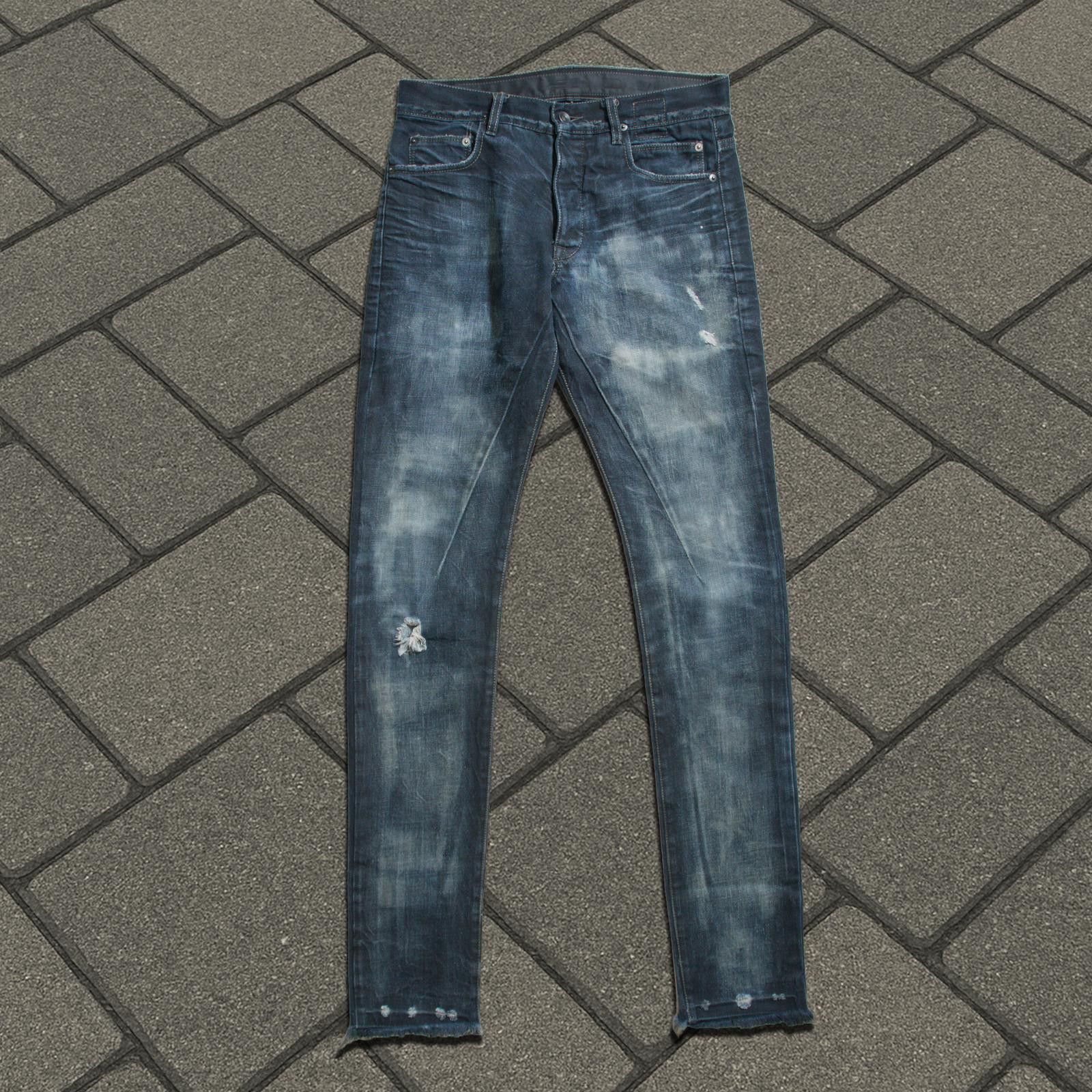 Rick Owens Rick Owens Olmar Mirta Dirty Blue Detroit Cut Denim