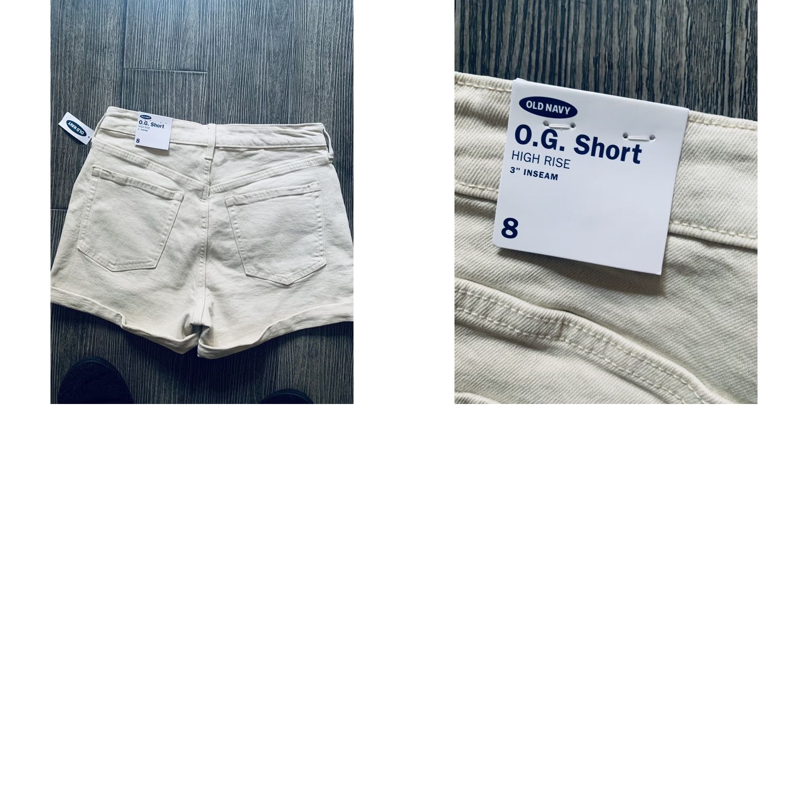 Old Navy Old Navy O.G. Short High Rise tan Jean Shorts Cuffed Size 8 NWT Womens Regular Denim 5-Pocket Mom Fit Holiday/Classic 3in Inseam Tan Size 30" / US 8 / IT 44 - 8 Thumbnail