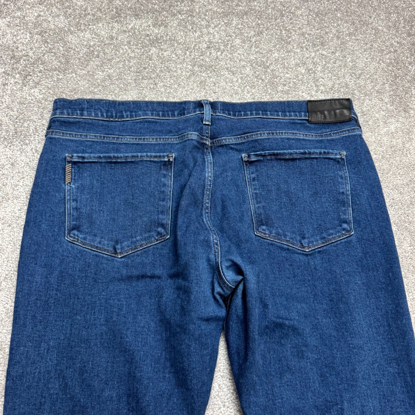 Paige Paige Federal Jeans Straight Leg Denim Womens 38 Blue Cotton Blend Casual Vintage No Size 26" / US 2 / IT 38 - 3 Thumbnail