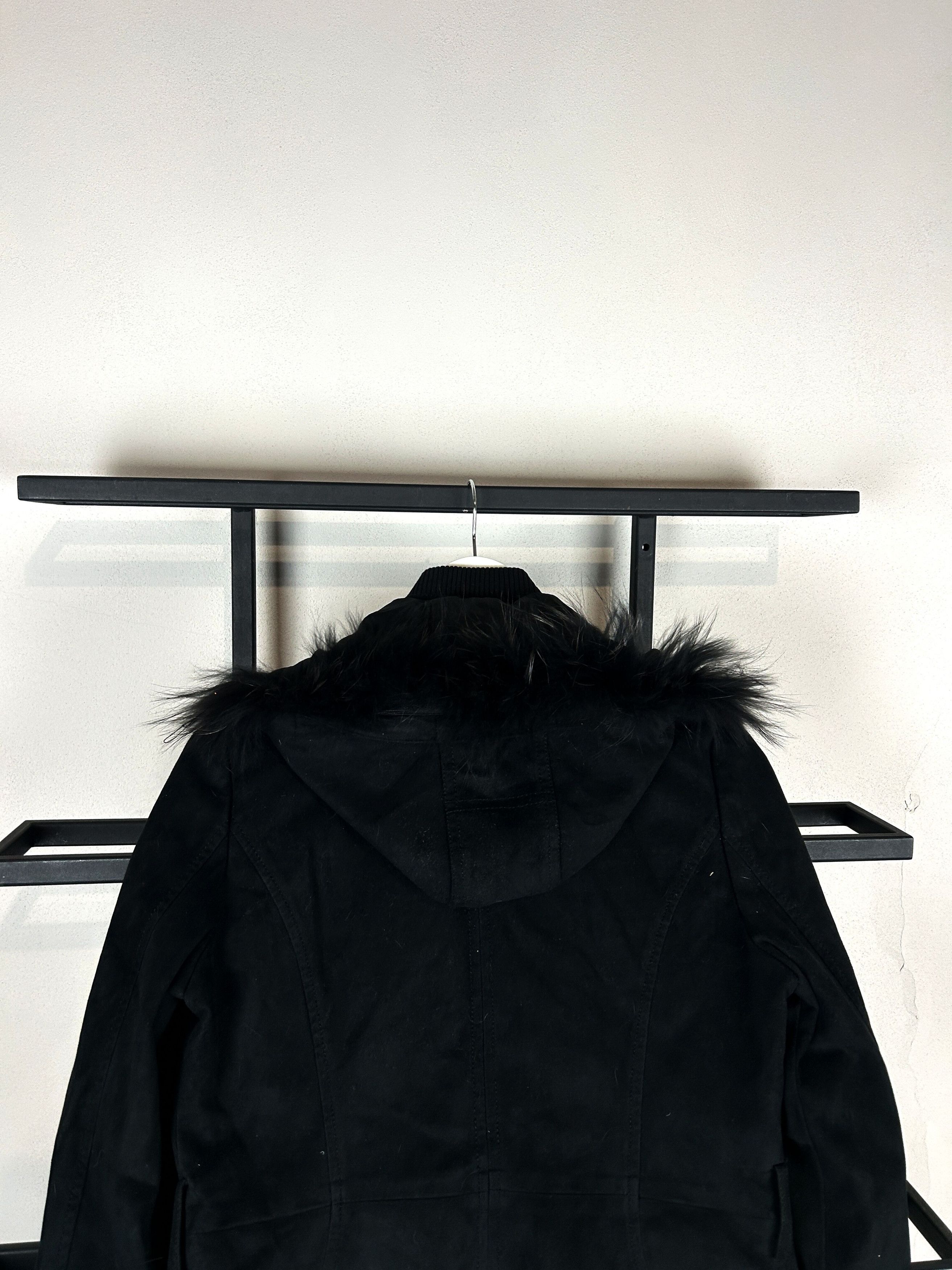Diesel Y2K Black Jacket Fur Hood Military Vintage Archive Style Size US S / EU 44-46 / 1 - 7 Thumbnail