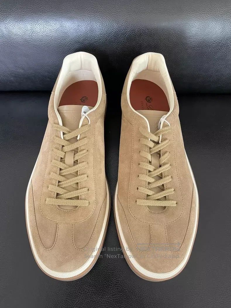 Loro Piana LORO PIANA Tennis Walk Round Toe Fashion Lacing Casual Low Size US 11 / EU 44 - 1 Thumbnail