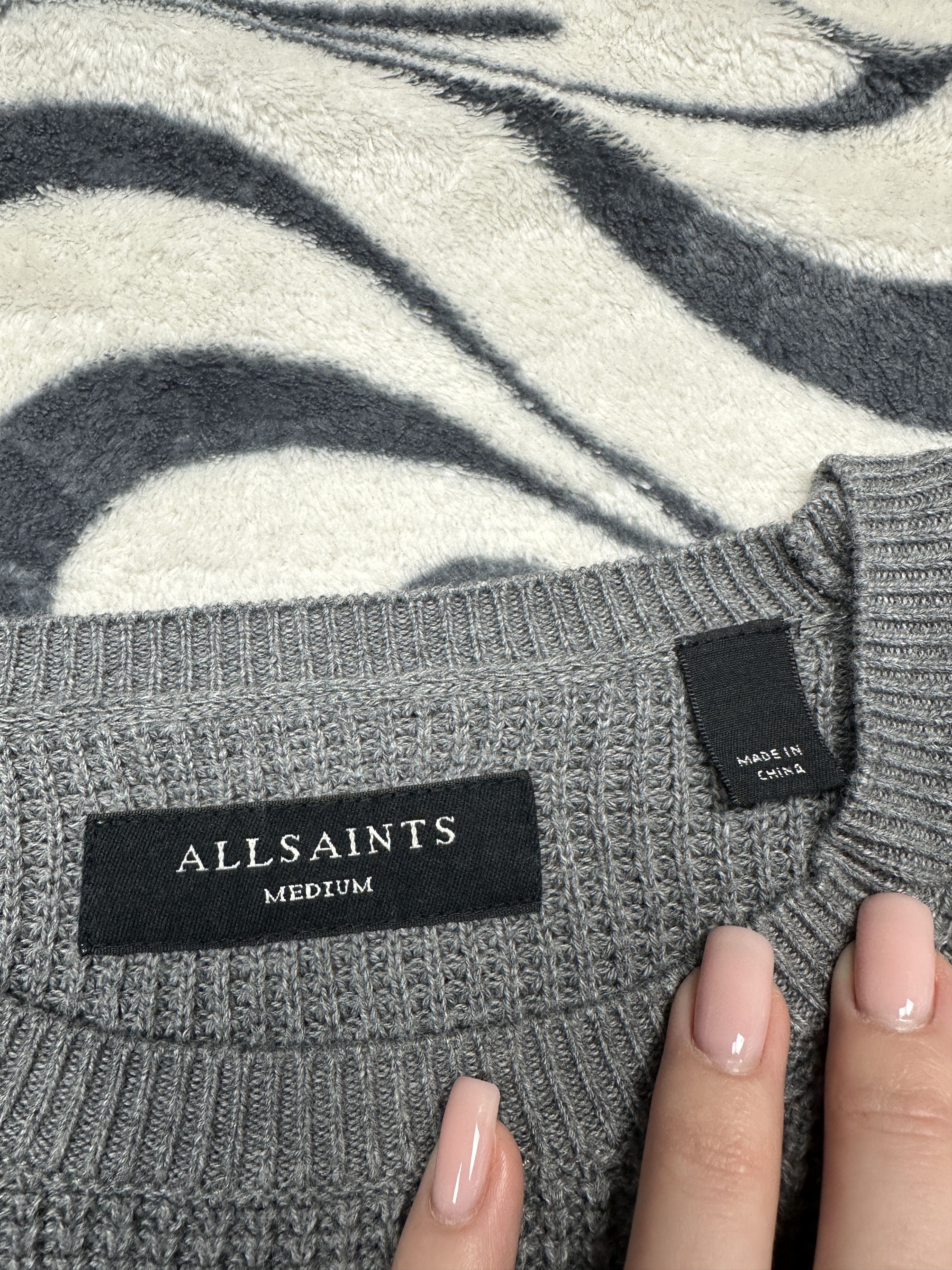 Allsaints Allsaints Mens Rias Crew Neck Sweater Size US M / EU 48-50 / 2 - 4 Thumbnail