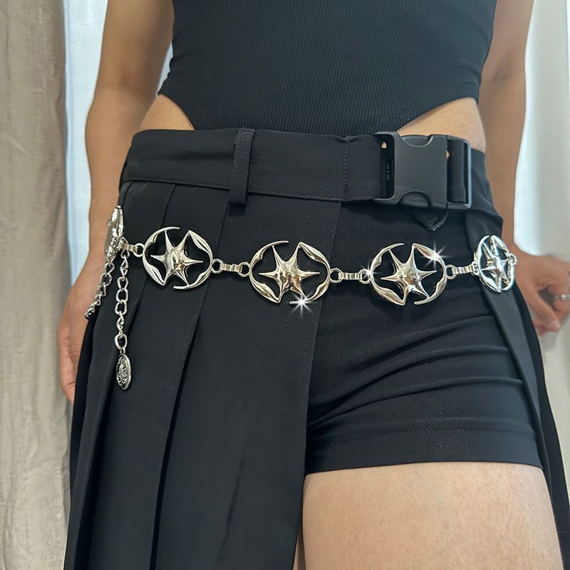 Designer Crazy Vintage Belt Riveted Belts Menswear Accessories Size ONE SIZE - 2 Thumbnail