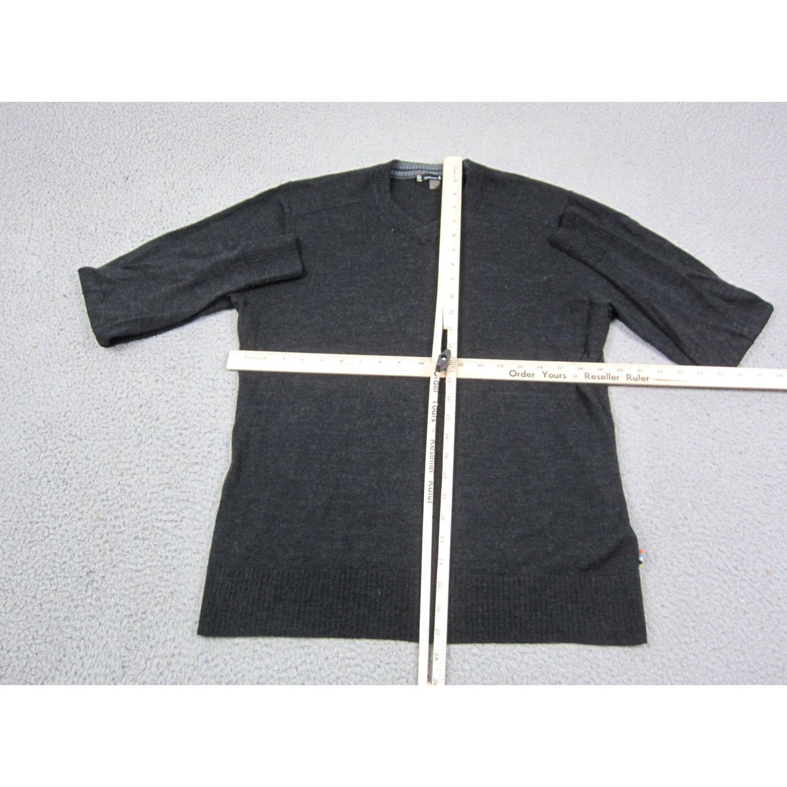 Smartwool SmartWool Sweater Mens M Black V-Neck Merino Wool Pullover 90s Crewneck Shirt Man Regular Winter Fall Summer 90s Mens Size US M / EU 48-50 / 2 - 6 Thumbnail