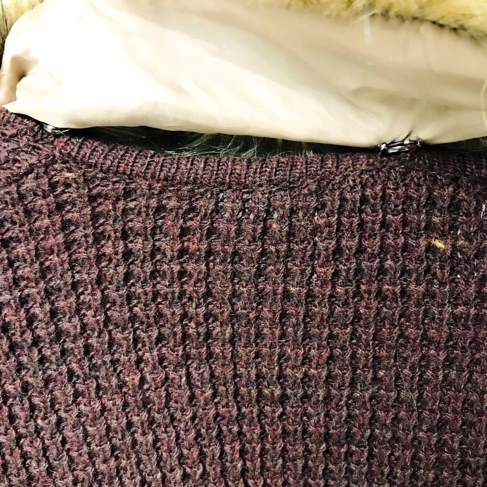 Forever 21 Forever 21 Women Knit Faux Fur Trim Detachable Collar Open Sweater Cardigan S Brown Wool Polyester Knit Fur Trim Womens Cardigan Size S / US 4 / IT 40 - 4 Thumbnail