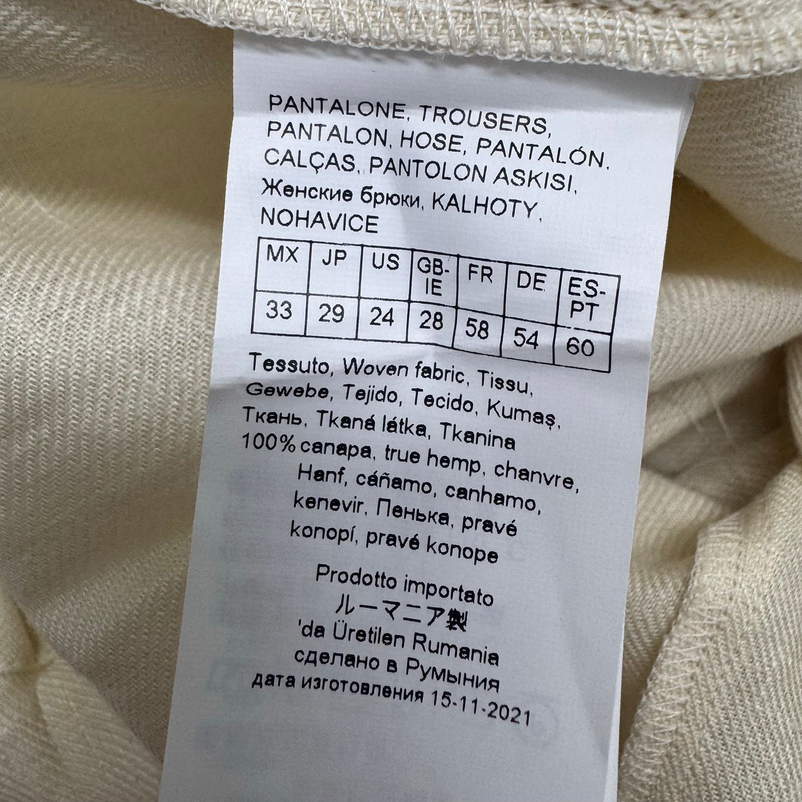 Marina Rinaldi Marina Rinaldi Ricco True Hemp Trouser Plus sz 24 Neutral Size 24" / US 00 / IT 34 - 9 Thumbnail