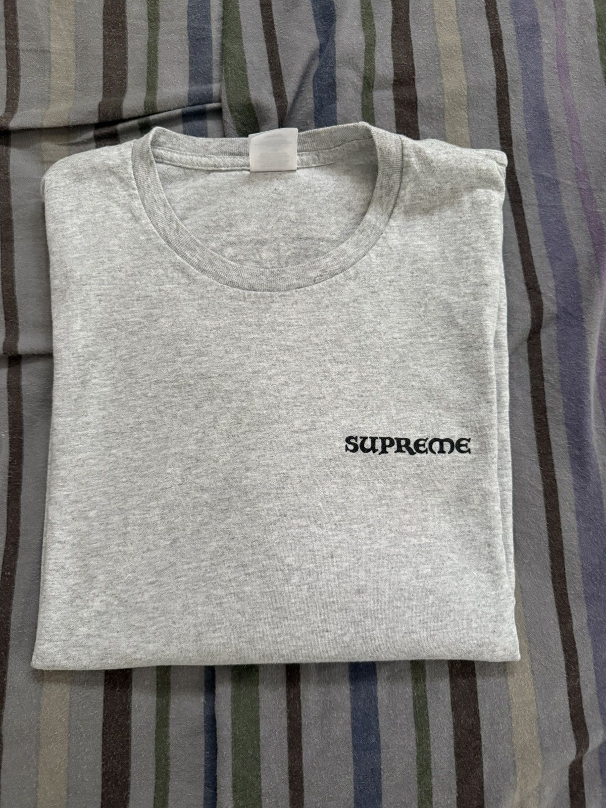 Supreme Supreme grey worship tee shirt FW23 | size XL Size US XL / EU 56 / 4 - 5 Thumbnail