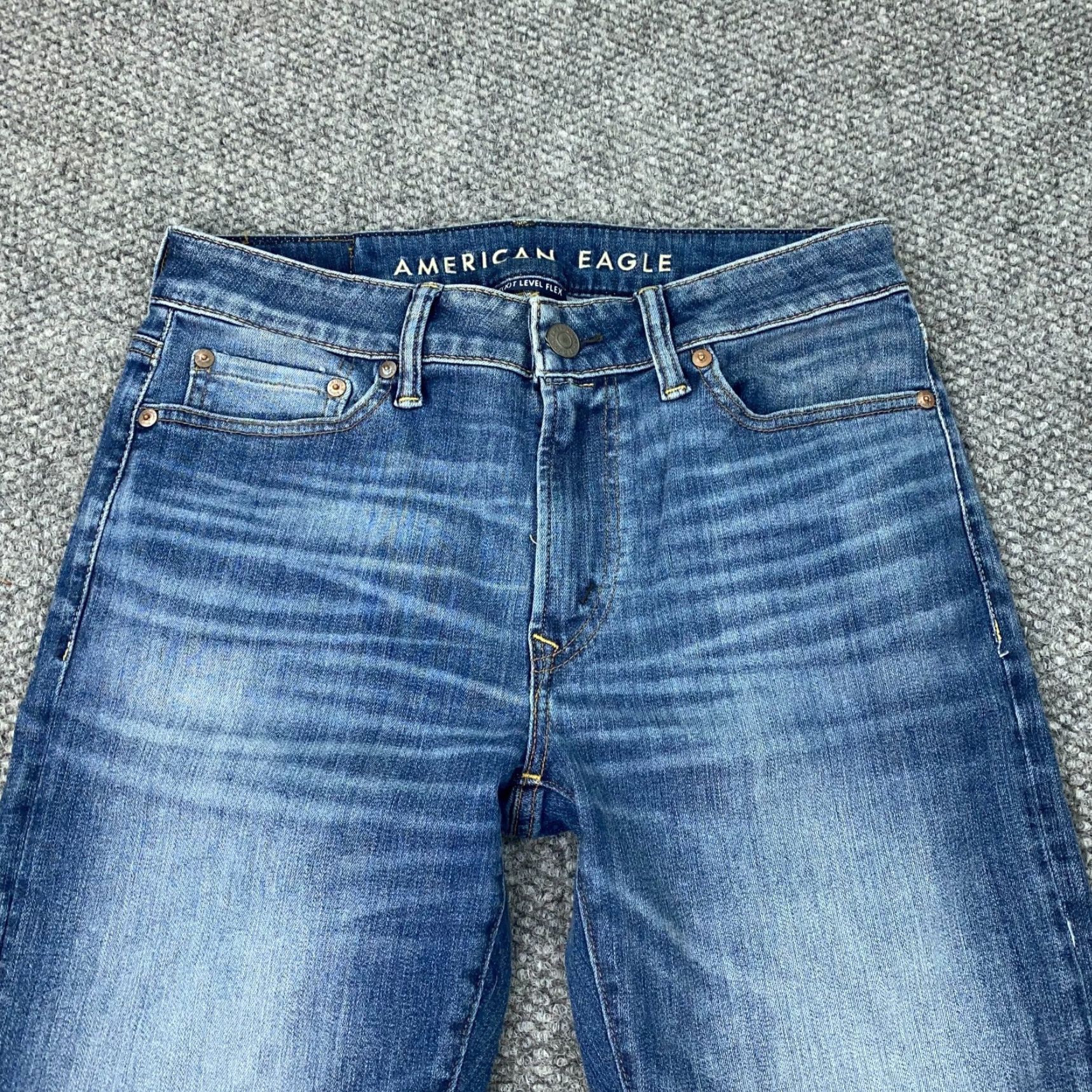 American Eagle Outfitters American Eagle Outfitters Jeans Mens 30x32 Straight Blue Next Level Flex Faded Size US 30 / EU 46 - 3 Thumbnail