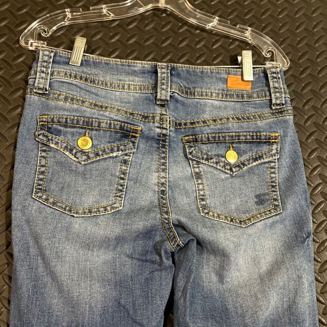 Vintage Seven7 Blue Skinny Denim Jeans Women's Size 4 Size 27" / US 4 / IT 40 - 3 Thumbnail