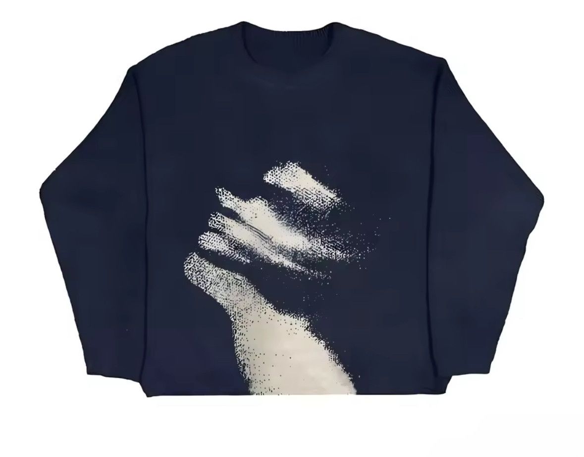 Japanese Brand Y2K Vintage Aesthetics Face Portraits Graphic Sweater Size US M / EU 48-50 / 2 - 1 Thumbnail