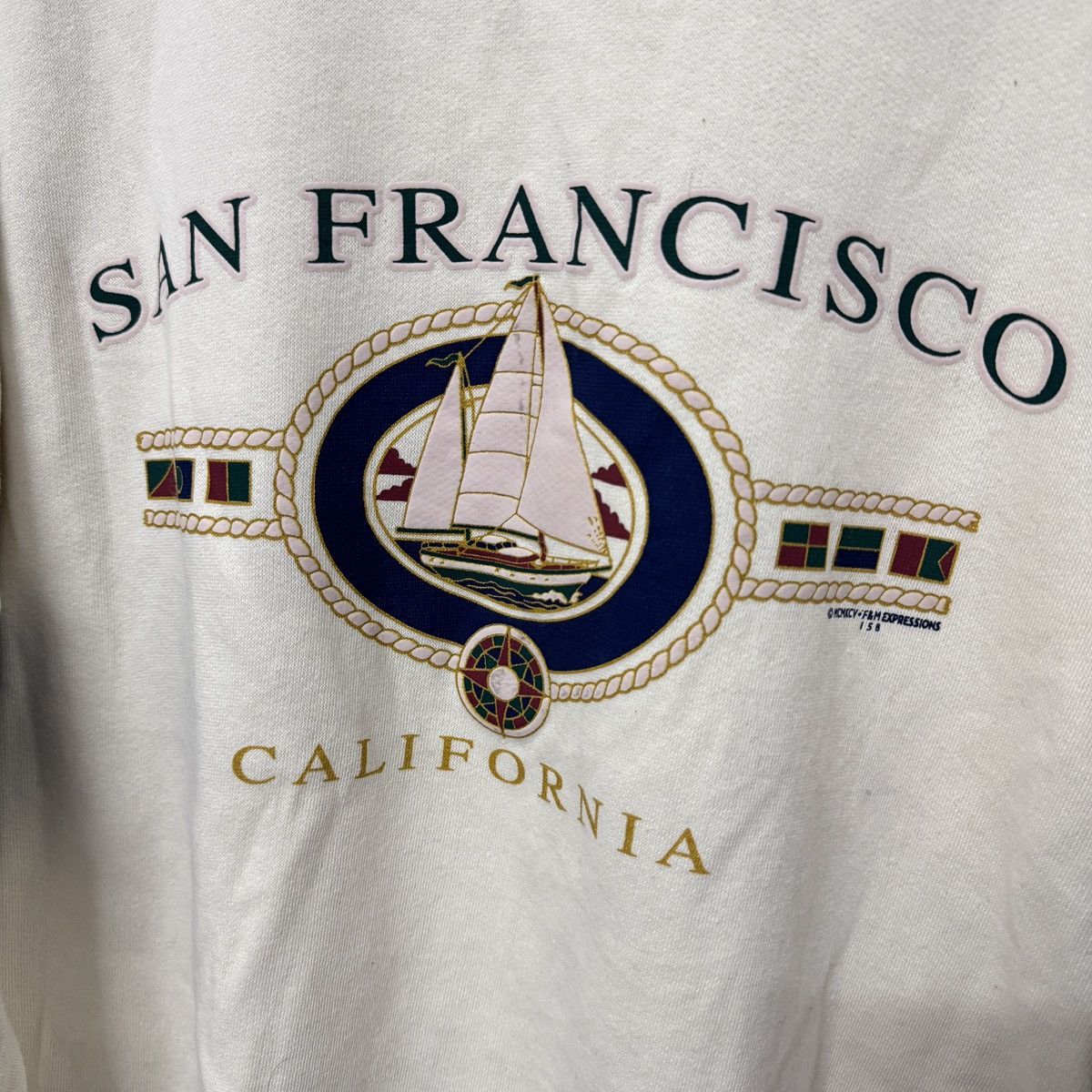 Vintage Vintage San Francisco California Sweatshirt Size US M / EU 48-50 / 2 - 2 Thumbnail