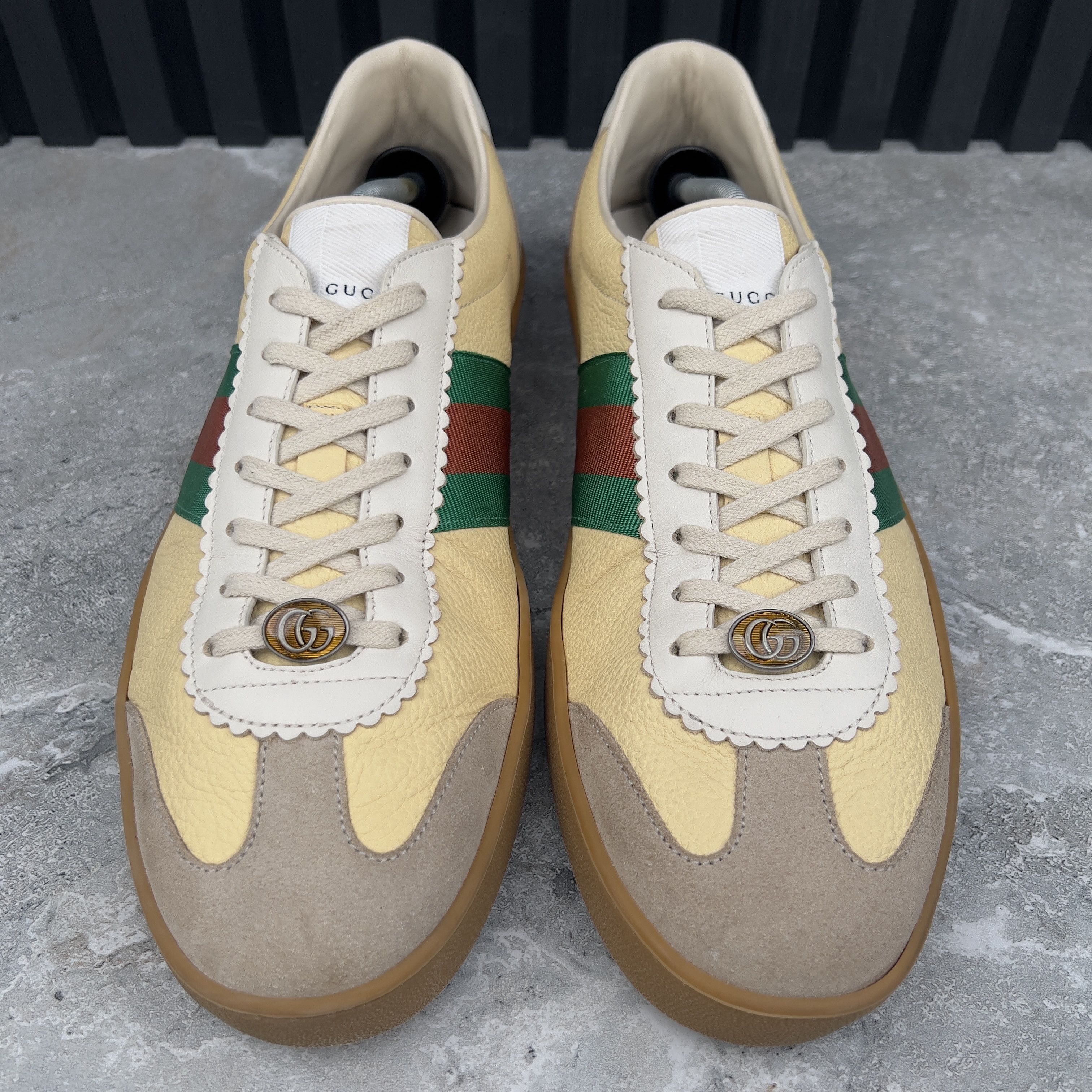 Gucci Gucci Web G 74 GG Sneakers Bees Leather Size US 12.5 / EU 45-46 - 5 Thumbnail