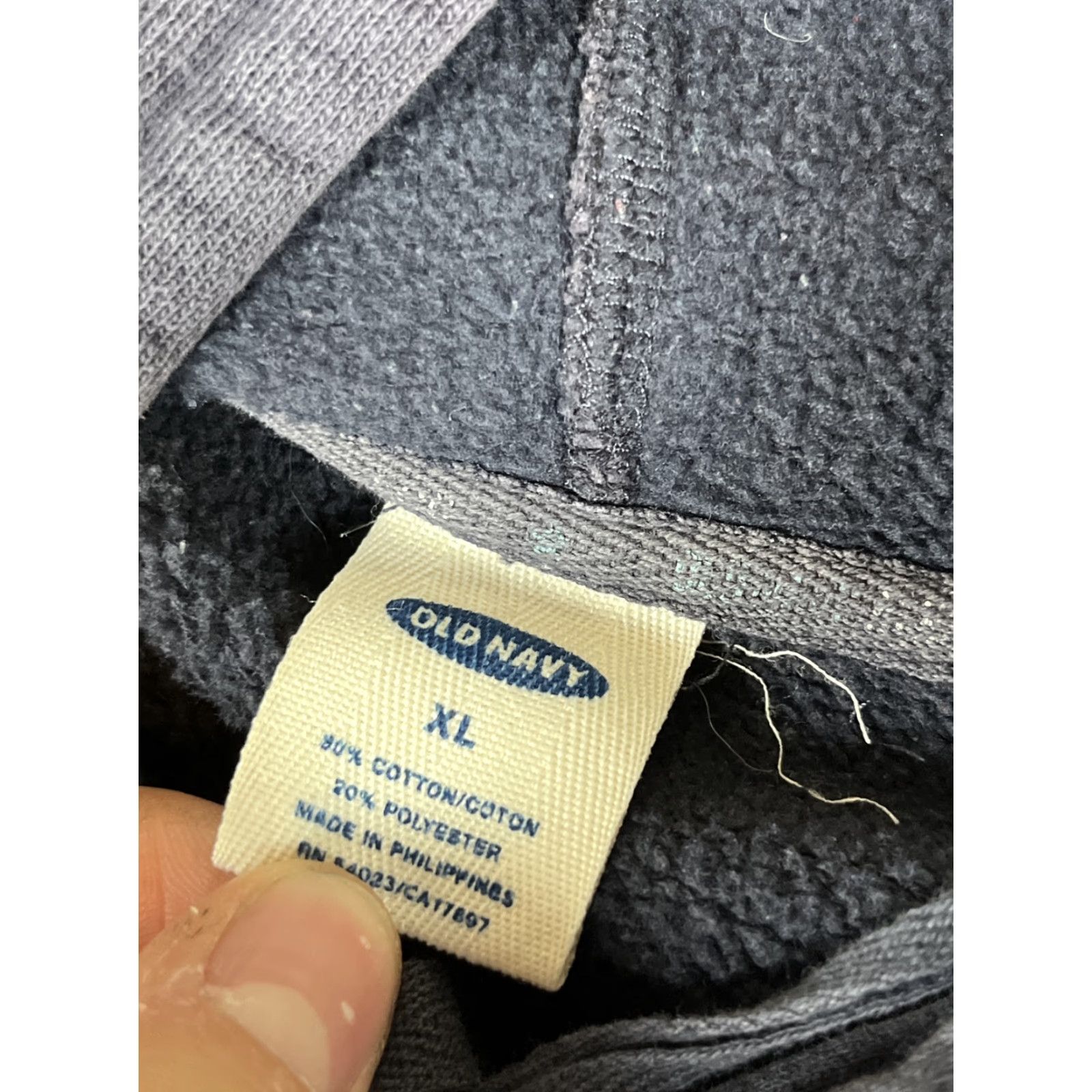 Vintage VINTAGE Old Navy Hoodie Mens XL Navy Blue Faded Distressed Full Zip Y2K Size US XL / EU 56 / 4 - 5 Thumbnail