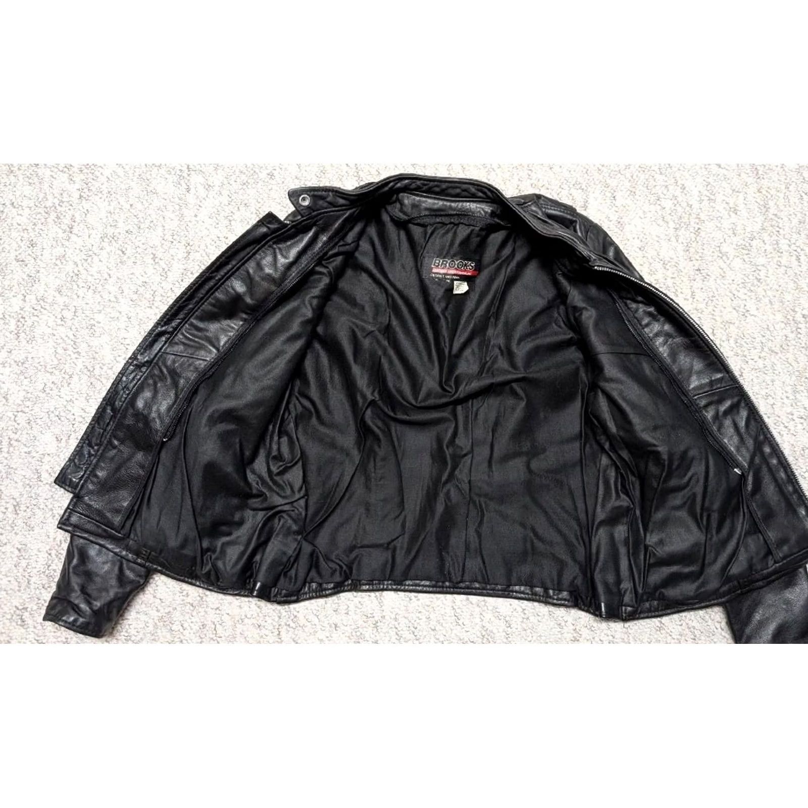 Brooks VINTAGE Brooks Motorcycle Jacket Black Leather 36 XS Womens Mens? Size US XS / EU 42 / 0 - 3 Thumbnail