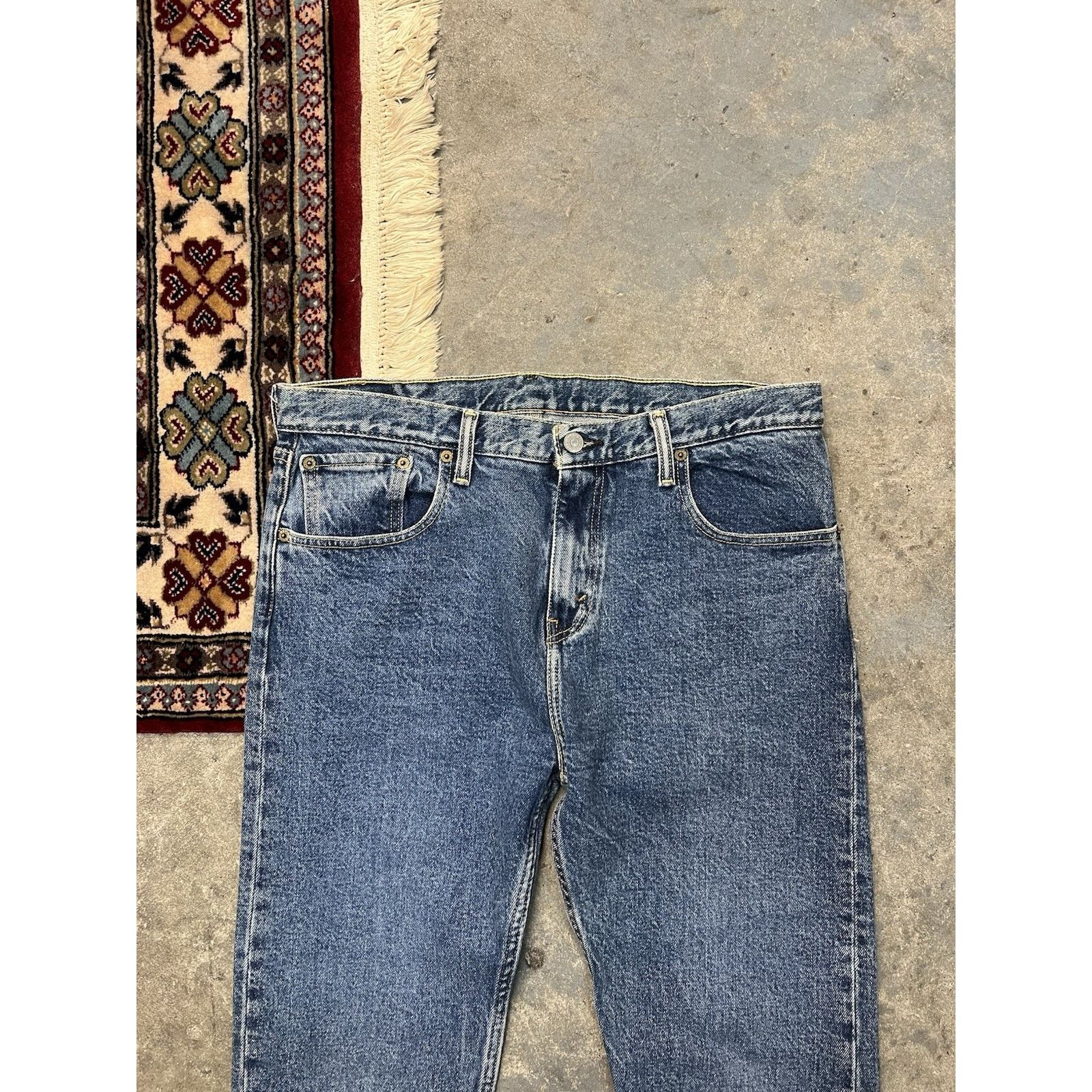 Levi's Levi's 512 Slim Tapered Blue Jeans Medium Wash 33x32 SAMPLE Size US 33 - 3 Thumbnail