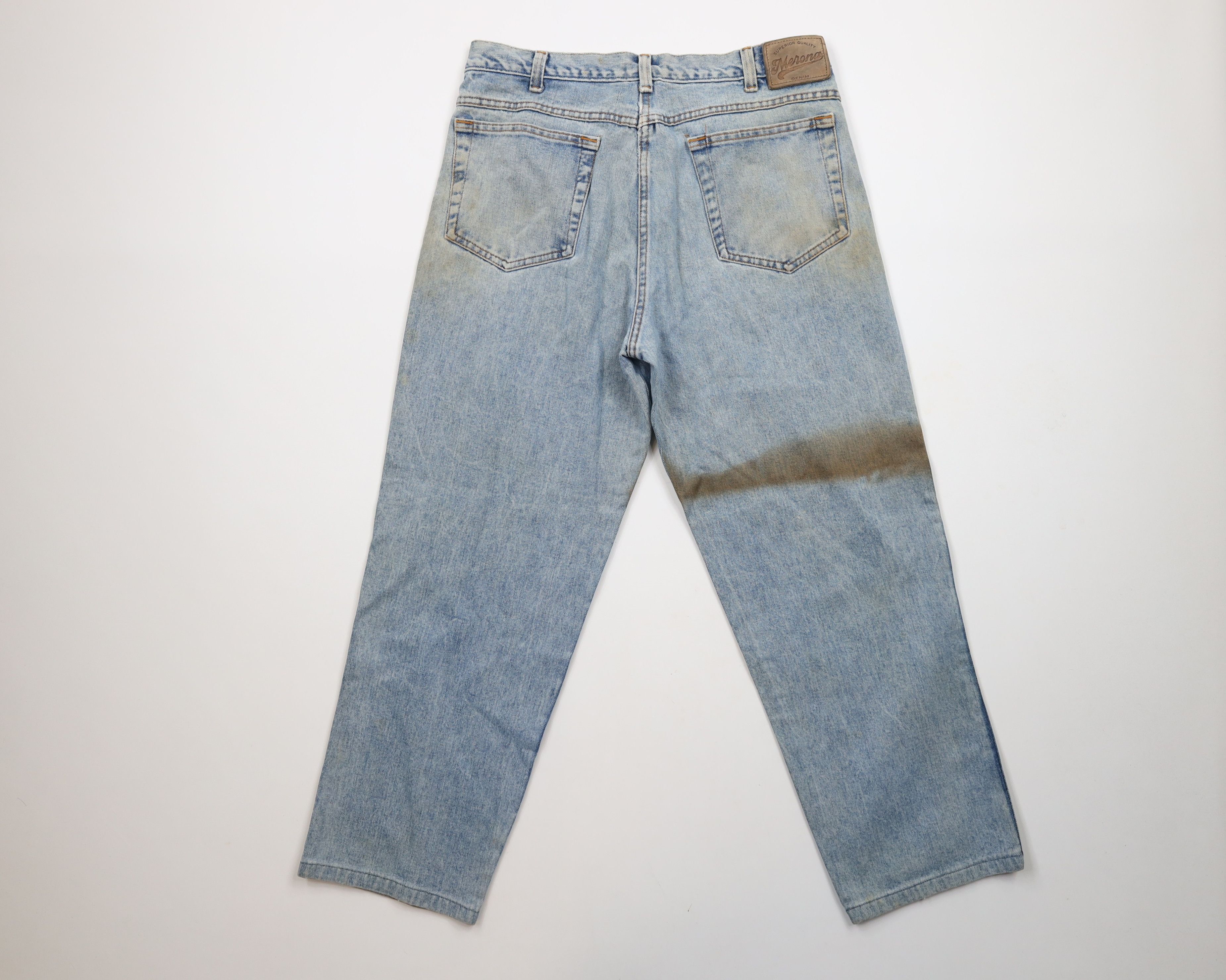 Vintage Vintage 90s Streetwear Straight Leg Denim Jeans Blue Cotton Size US 32 / EU 48 - 8 Thumbnail