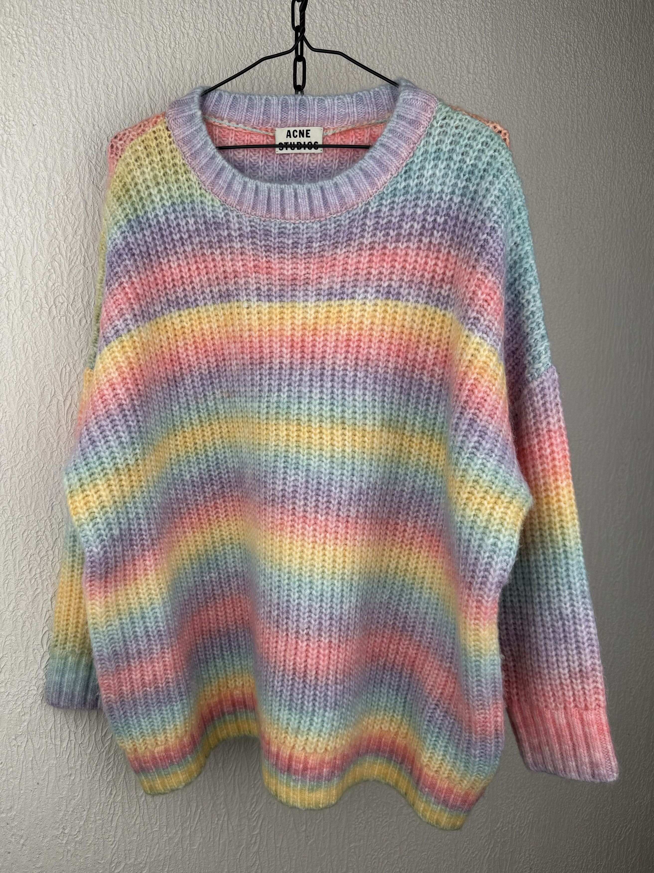 Pre-owned Acne Studios X Avant Garde Acne Studios Mohair Knit Gradient Sweater In Multicolor