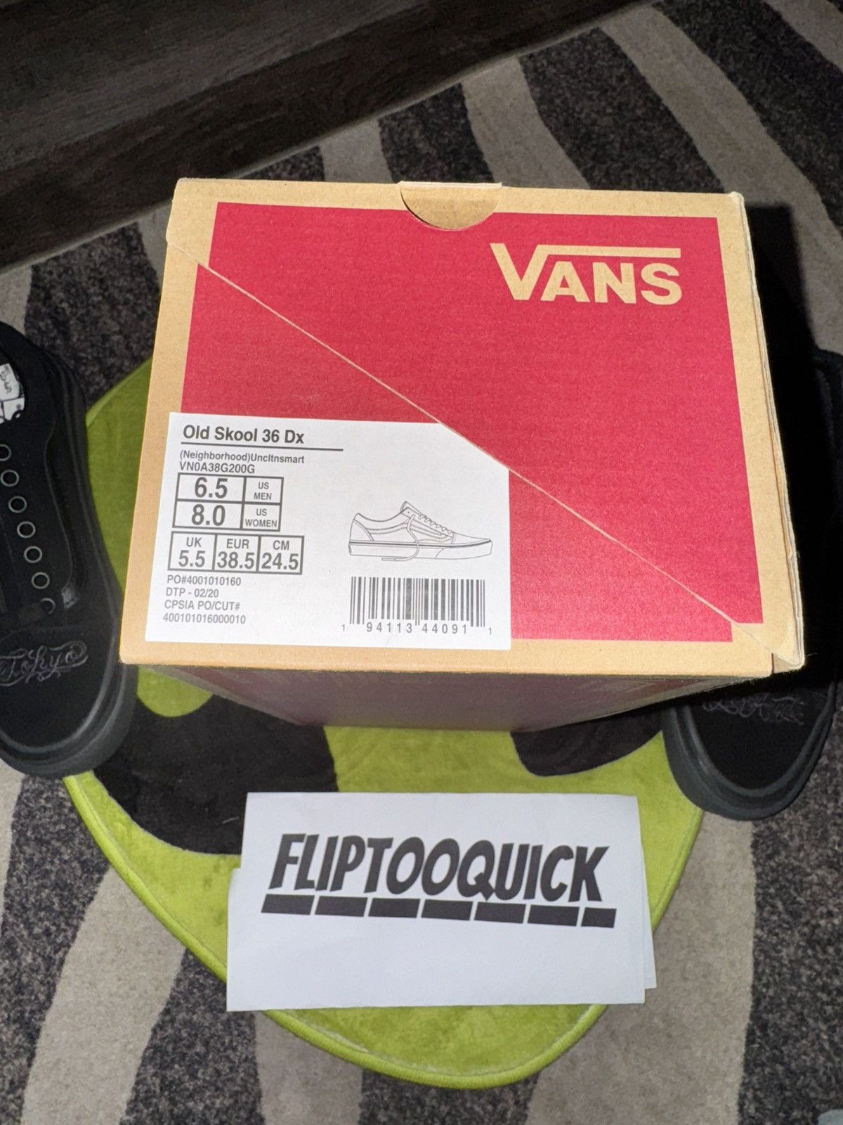 Neighborhood × Vans Mister Cartoon x Neighborhood x Vans Old Skool 36 Dx Size US 6.5 / EU 39-40 - 7 Thumbnail