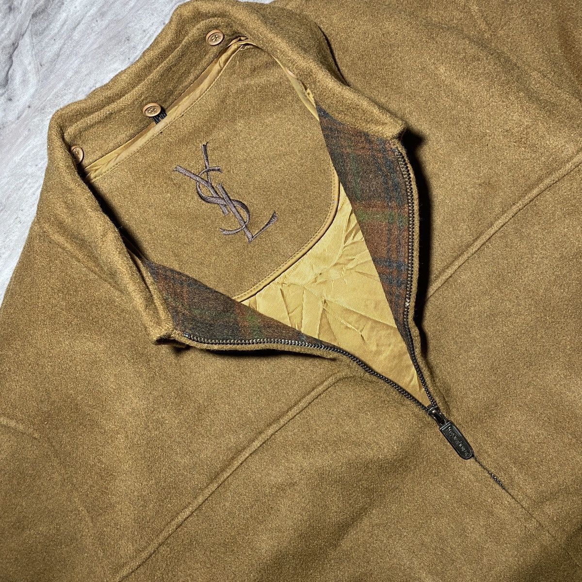 Yves Saint Laurent Y2K YSL DOUBLE LAYERED JACKET SUPER SOFT⭐️‼️ Size US M / EU 48-50 / 2 - 3 Thumbnail