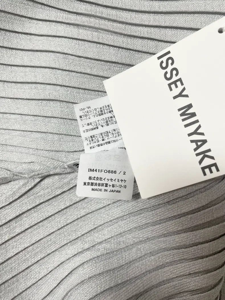 Issey Miyake Issey Miyake Diagonal Stripe Silver Gray Coat Size M / US 6-8 / IT 42-44 - 6 Thumbnail