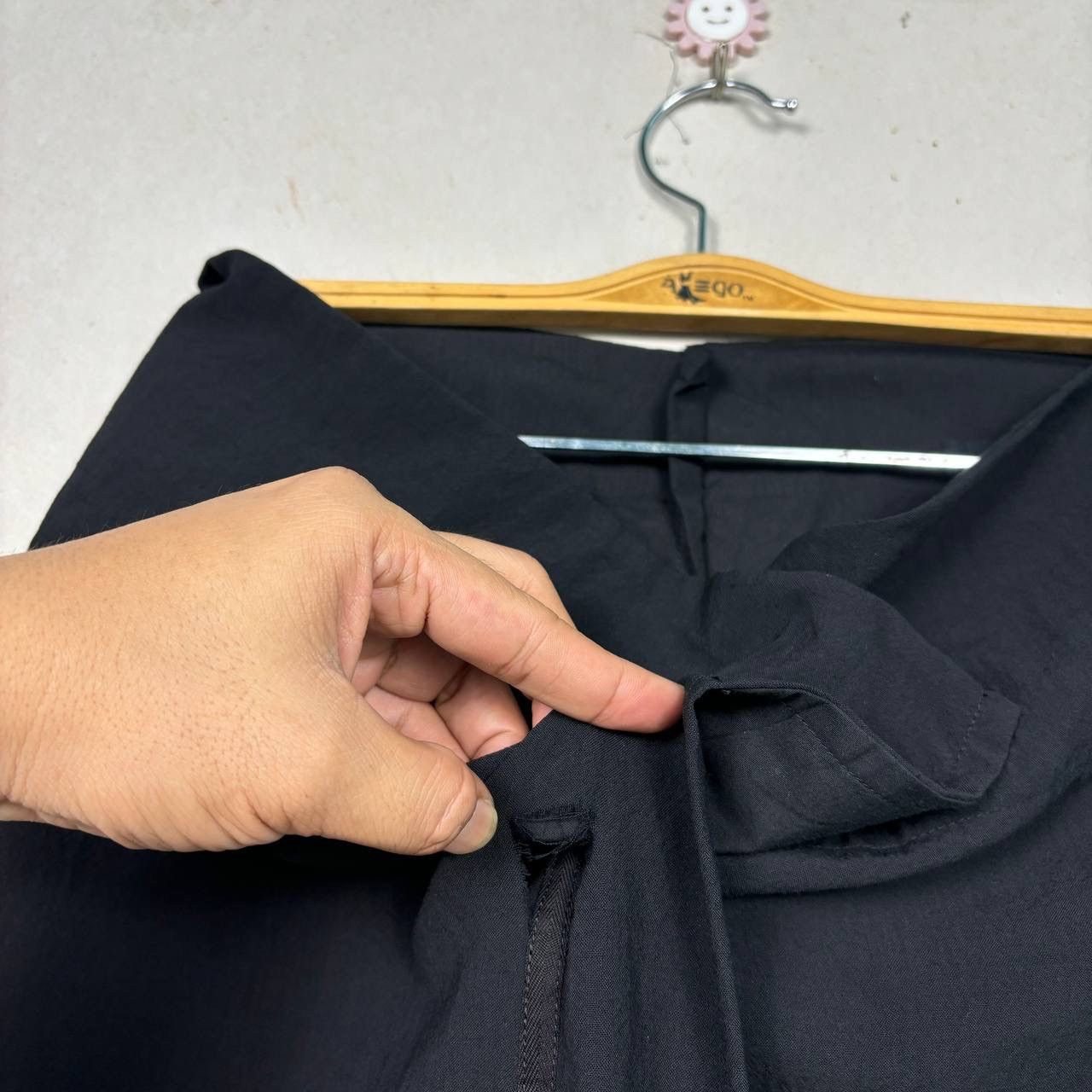 Yohji Yamamoto Y’s Yohji Yamamoto Wool Wrap Maxi Skirt Archival Black 3 Size 29" - 8 Thumbnail