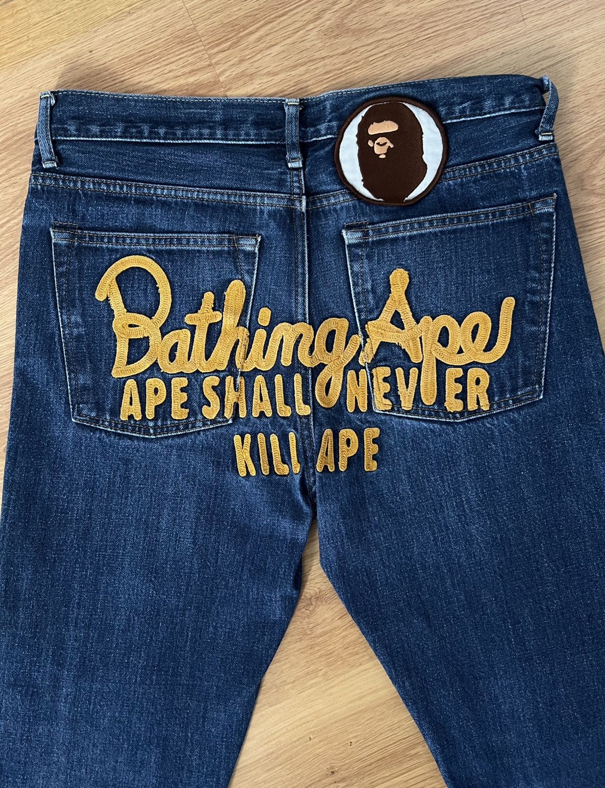 Bape BAPE 2008 Type-05 Slim Taper Jeans–S/Big Logo/Archive Rare Size US 30 / EU 46 - 1 Thumbnail