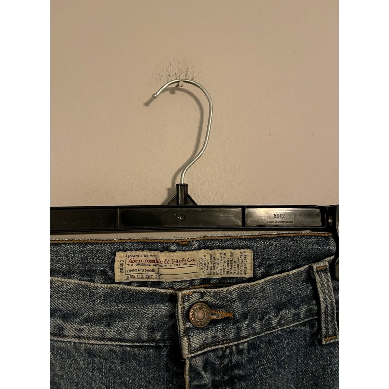 Abercrombie & Fitch VINTAGE Abercrombie & Fitch Baggy Jeans - Men 38x34 Denim Cotton Zip Fly USA Made USA Theme Baggy 90s Mens Jeans Size US 38 / EU 54 - 2 Thumbnail