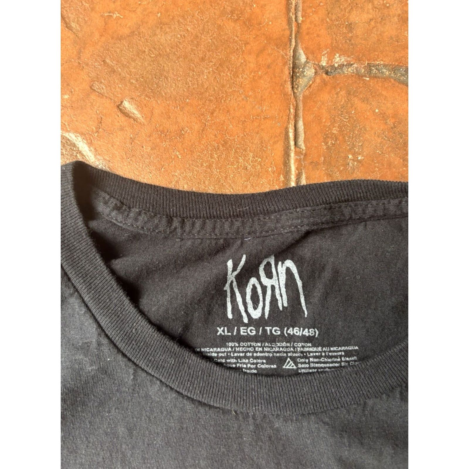 Vintage Korn Shadow Man Tour Concert Band T-Shirt Men’s XL Black Graphic Short Sleeve Size US XL / EU 56 / 4 - 2 Thumbnail