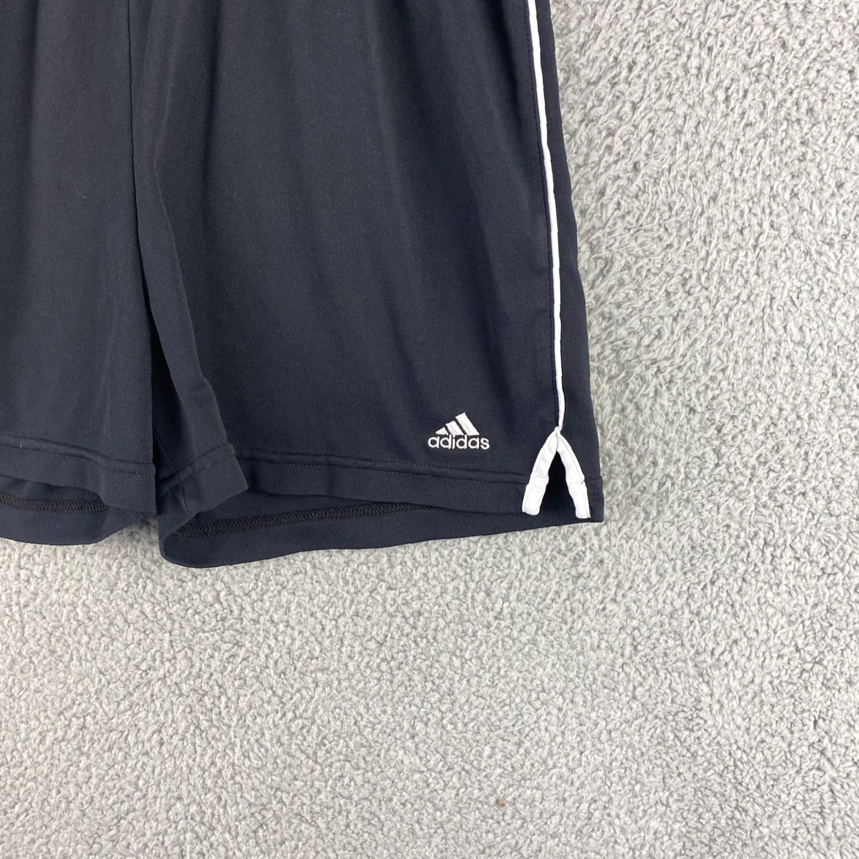 Adidas Adidas Women's Pacer 3 Stripe XL (16) Polyester Gym Shorts Black 42-36 - NO STRINGS Size 40" / US 18 - 2 Thumbnail