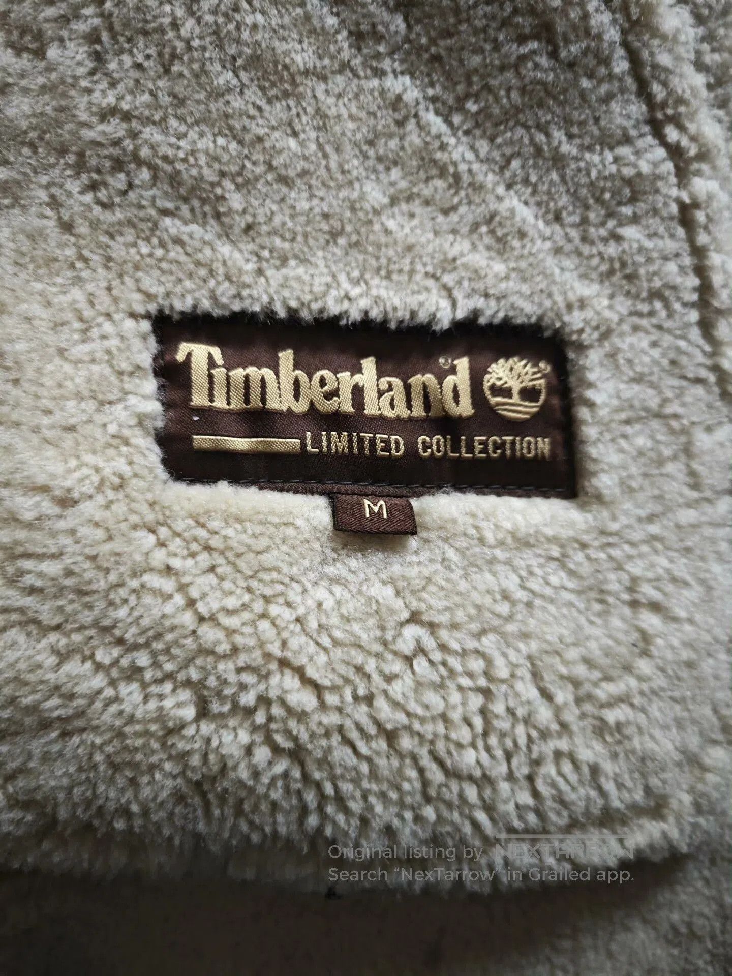 Timberland long leather shearling coat for winter. Size US M / EU 48-50 / 2 - 4 Thumbnail