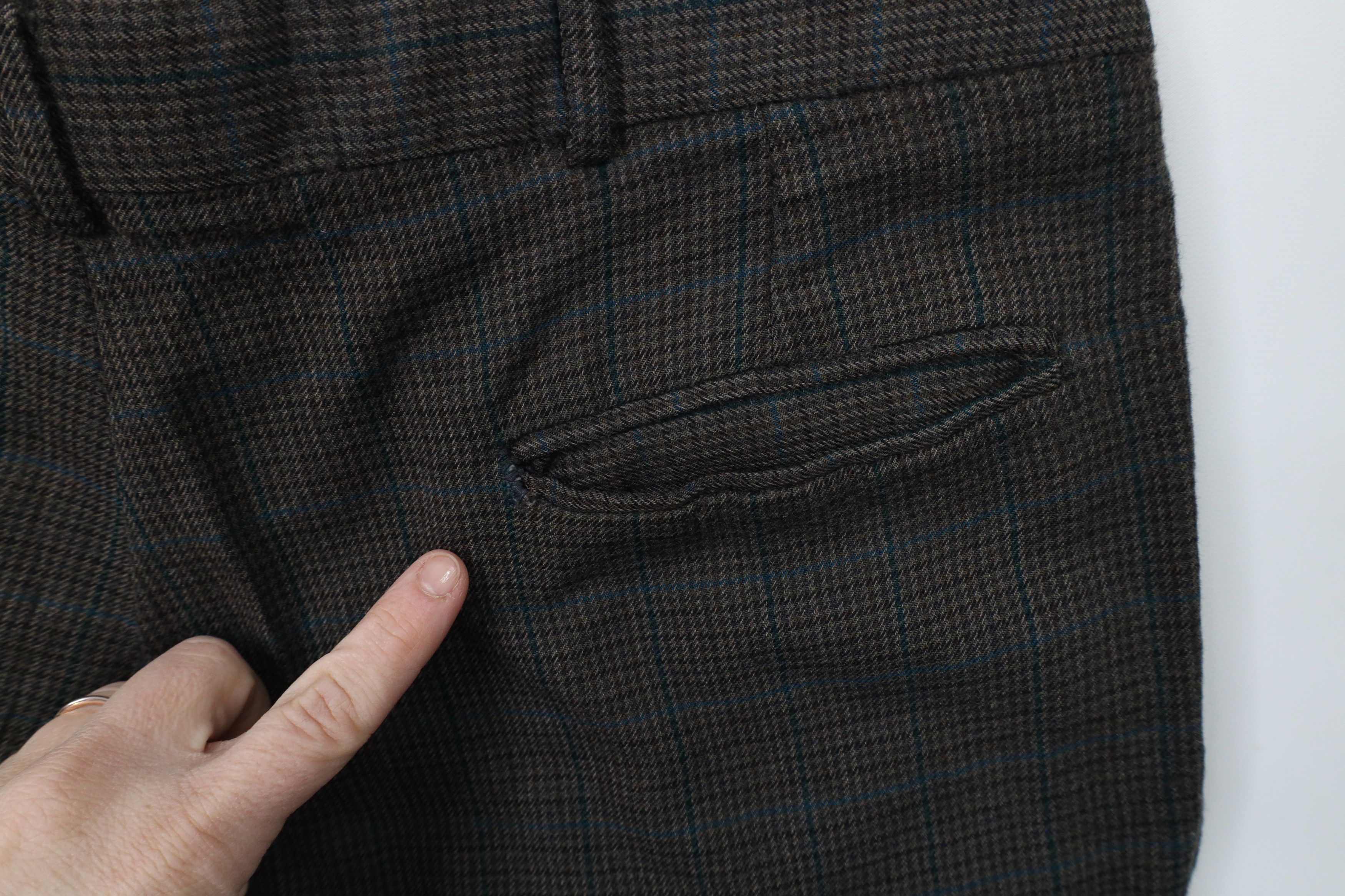 Vintage Vintage 90s Streetwear Tweed Houndstooth Plaid Chino Pants Size US 36 / EU 52 - 12 Thumbnail