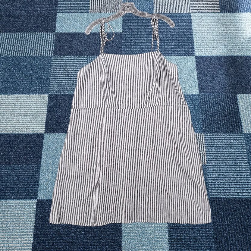 old navy striped off the shoulder dress Old Navy Womens Fit to Flare off the Shoulder Dress in Navy/White Stripe Sz  SP