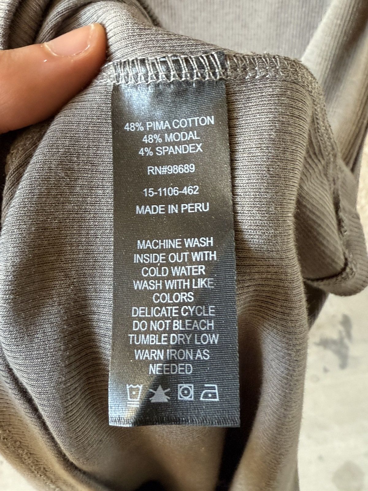 Todd Snyder Ribbed tank in wrought iron Size US L / EU 52-54 / 3 - 3 Thumbnail