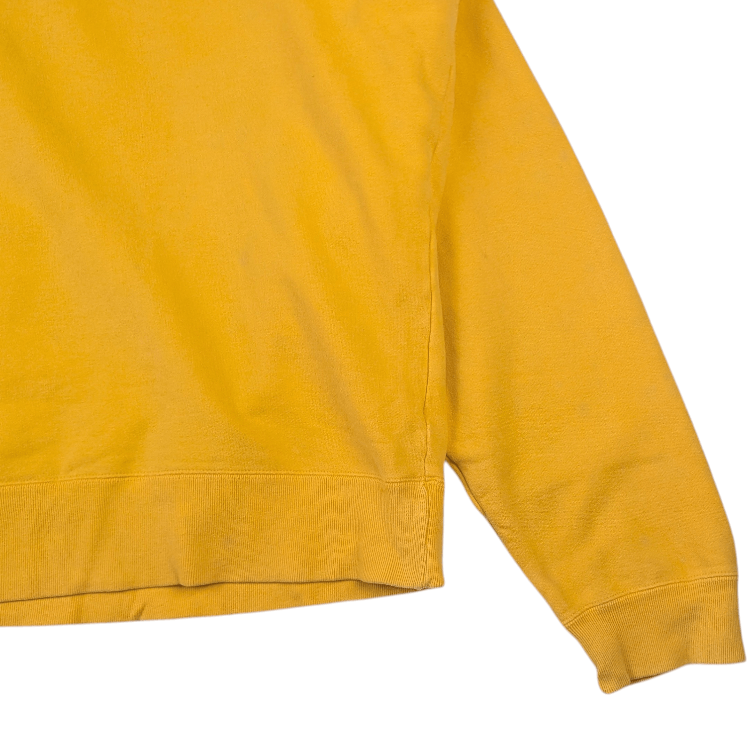 Japanese Brand Vintage 90's UNIQLO Yellow Plain Sweatshirts Jumper Size US XL / EU 56 / 4 - 7 Thumbnail