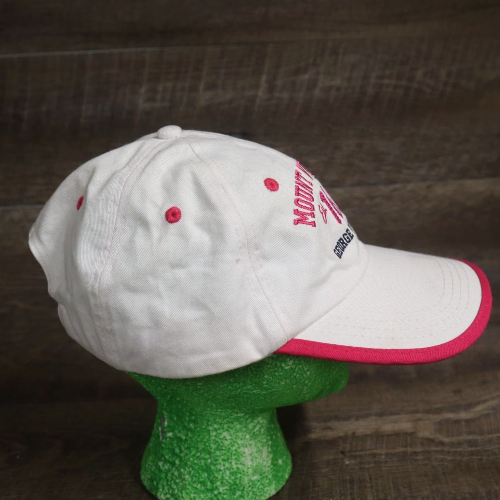 George VINTAGE Mount Vernon George Washington Souvenir Hat Cap Pink Adult Strapback Size ONE SIZE - 3 Thumbnail