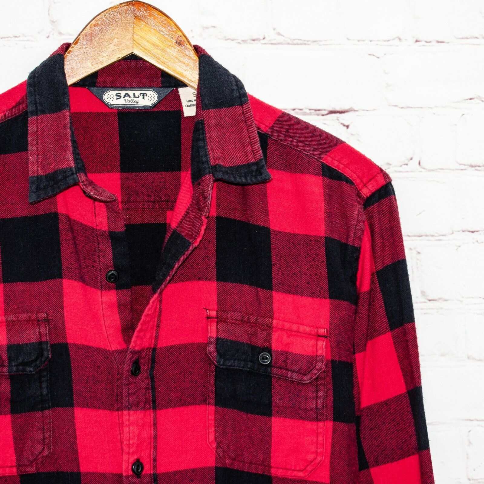 Salt Valley Salt Valley Red Buffalo Plaid Button-up Flannel Shirt Cotton Size US S / EU 44-46 / 1 - 2 Thumbnail